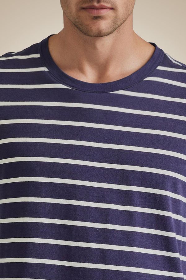 Camiseta Malhao Listrado Navy Dark - P