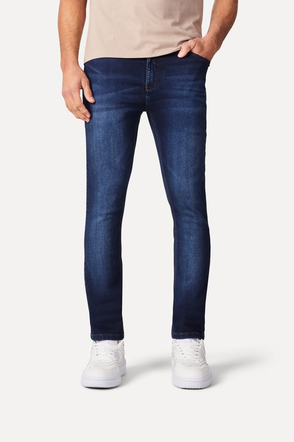 Calca Jeans Skinny Moletom Jeff Indigo - 48
