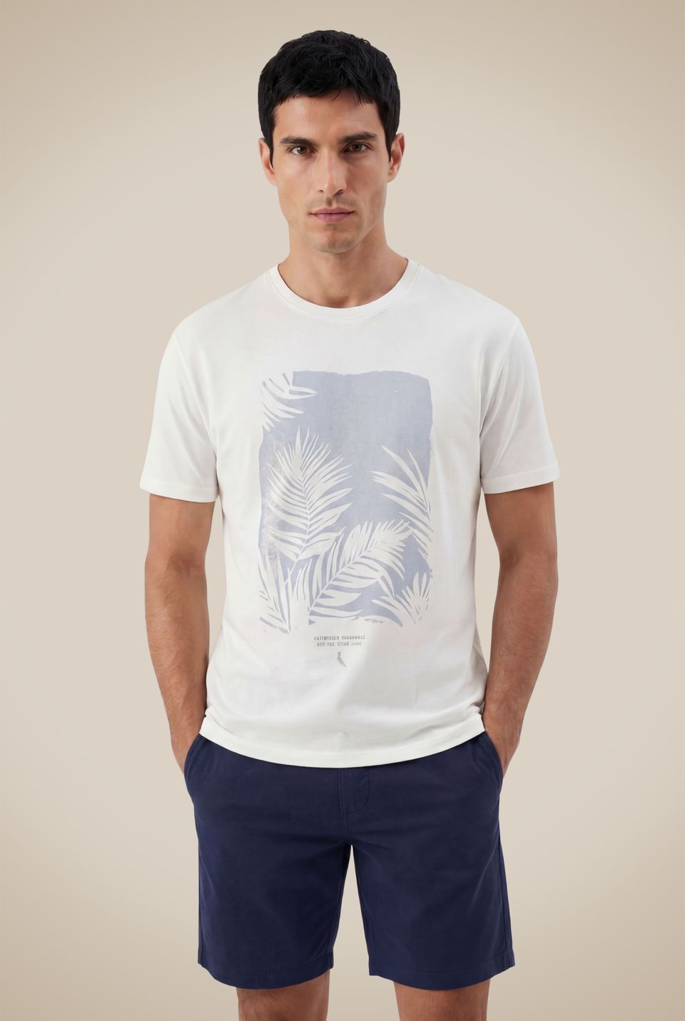 Camiseta Estampada Folhagem