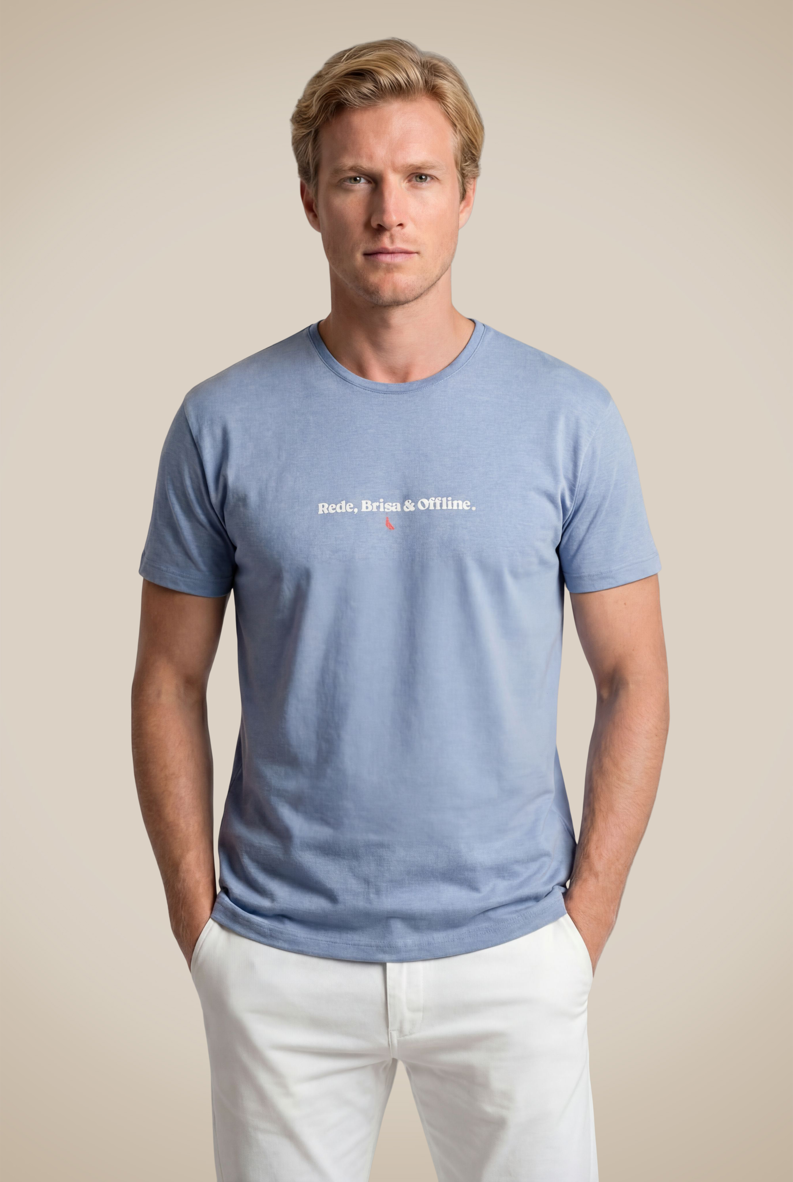 Camiseta Estampada Rede Brisa E Offline