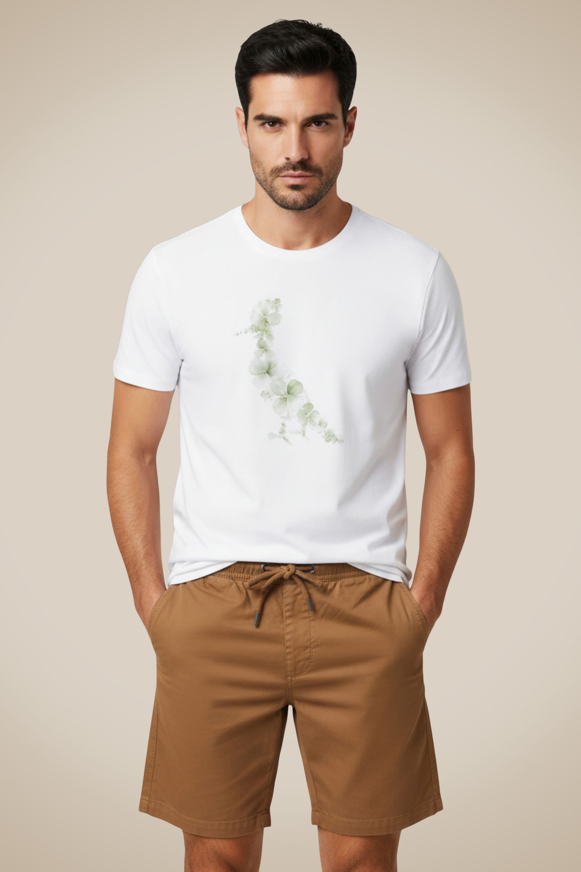 Camiseta Estampada Trevo Aquarela
