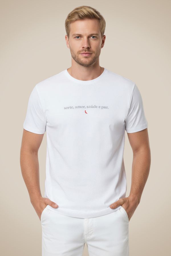 Camiseta Estampada Virada Branco - G