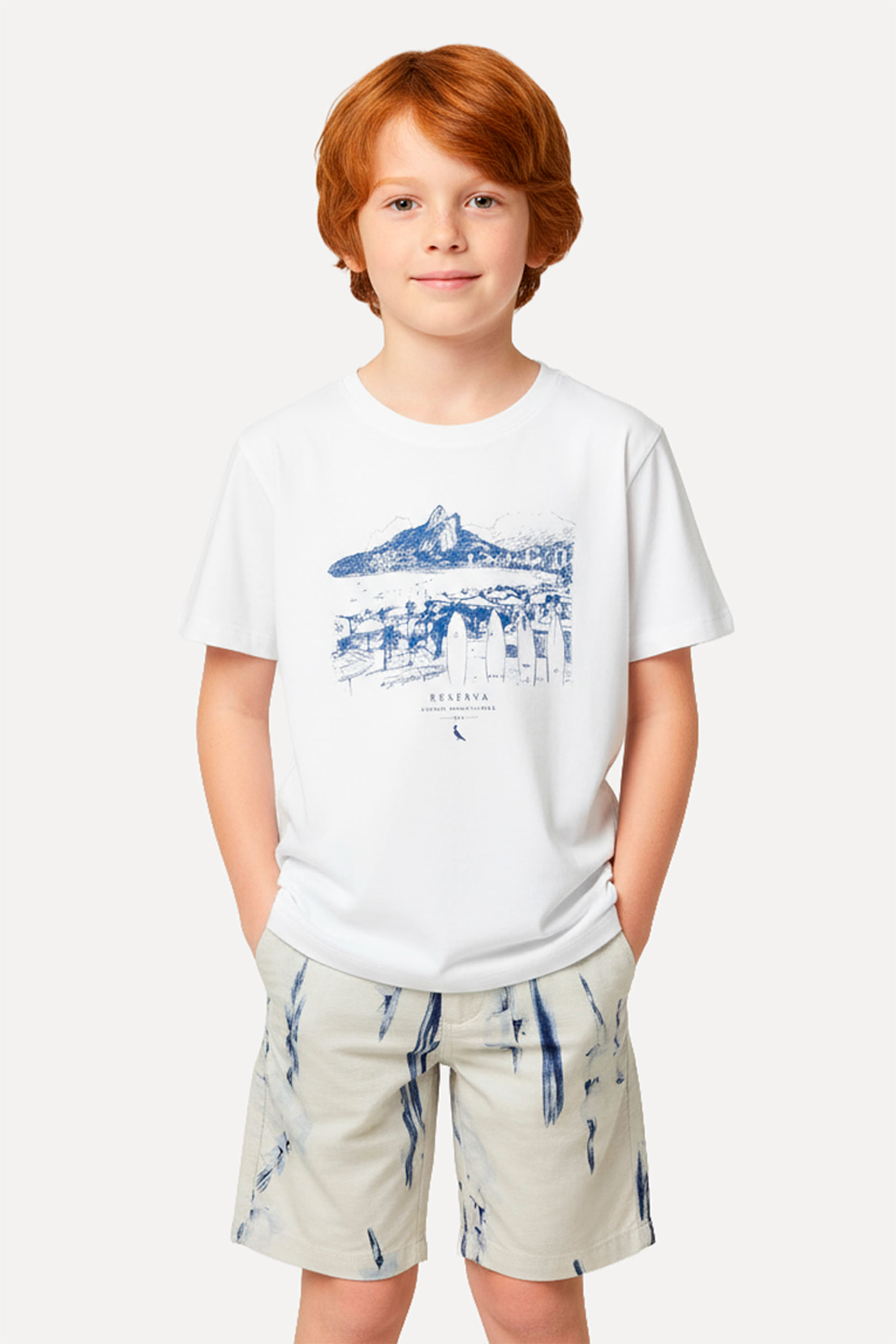 Camiseta Mini Tp Estampa Rio Outline Rj