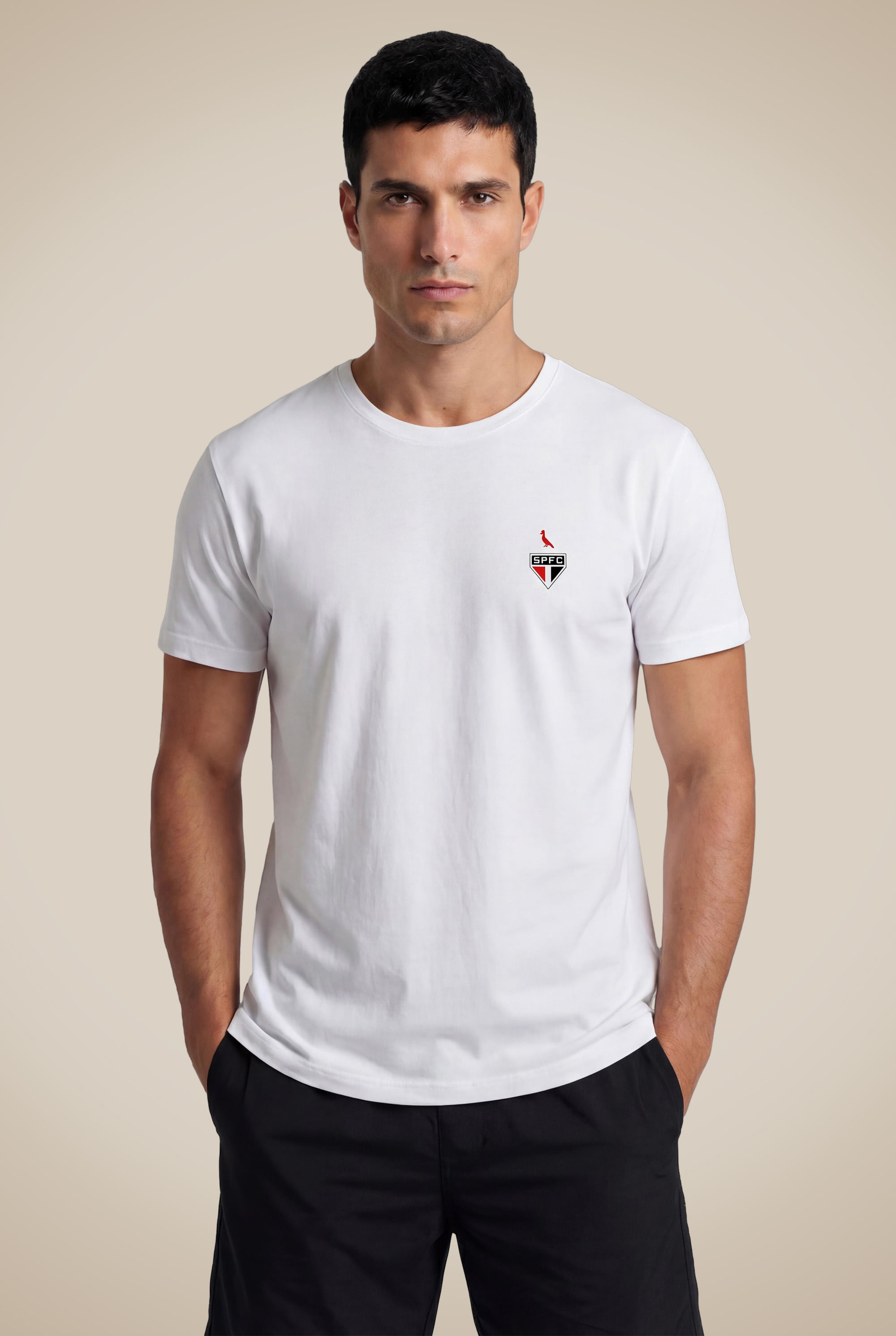 Camiseta Estampa Escudo Pica Pau Spfc