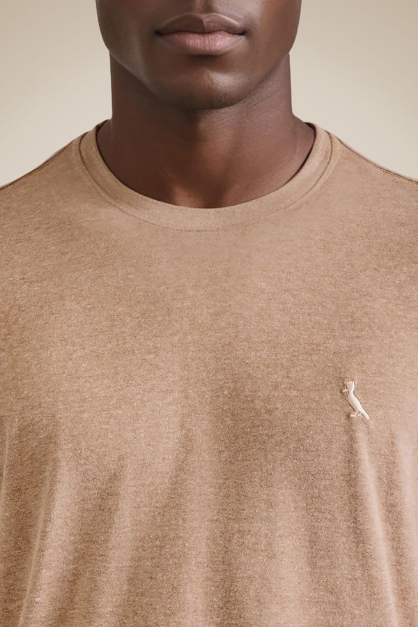 Camiseta Regular Mescla Touch Ocre - G