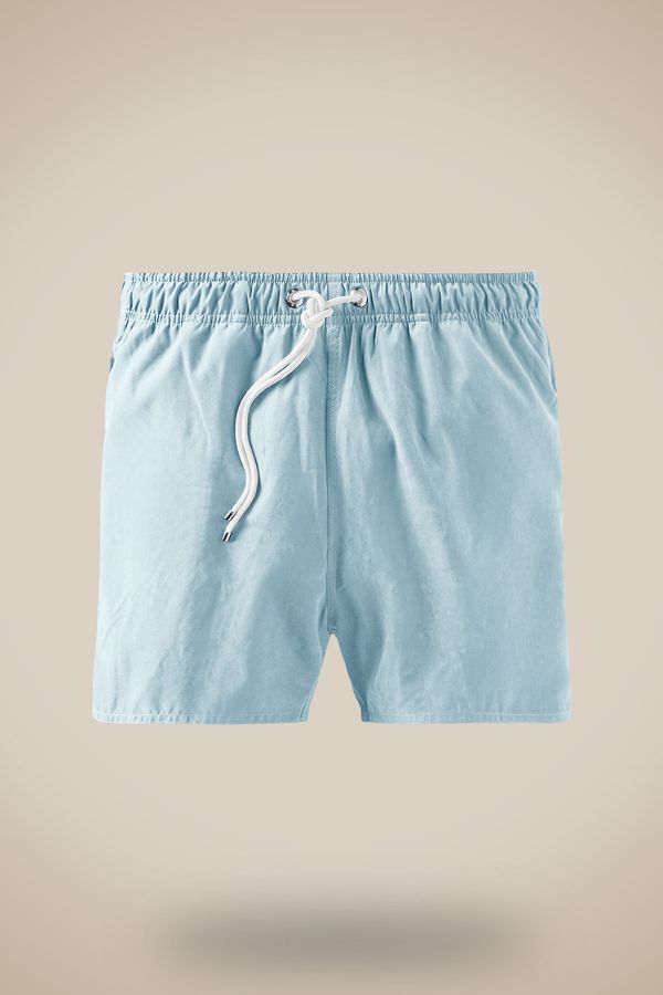 Short Praia Cupro Azul Ceu - P