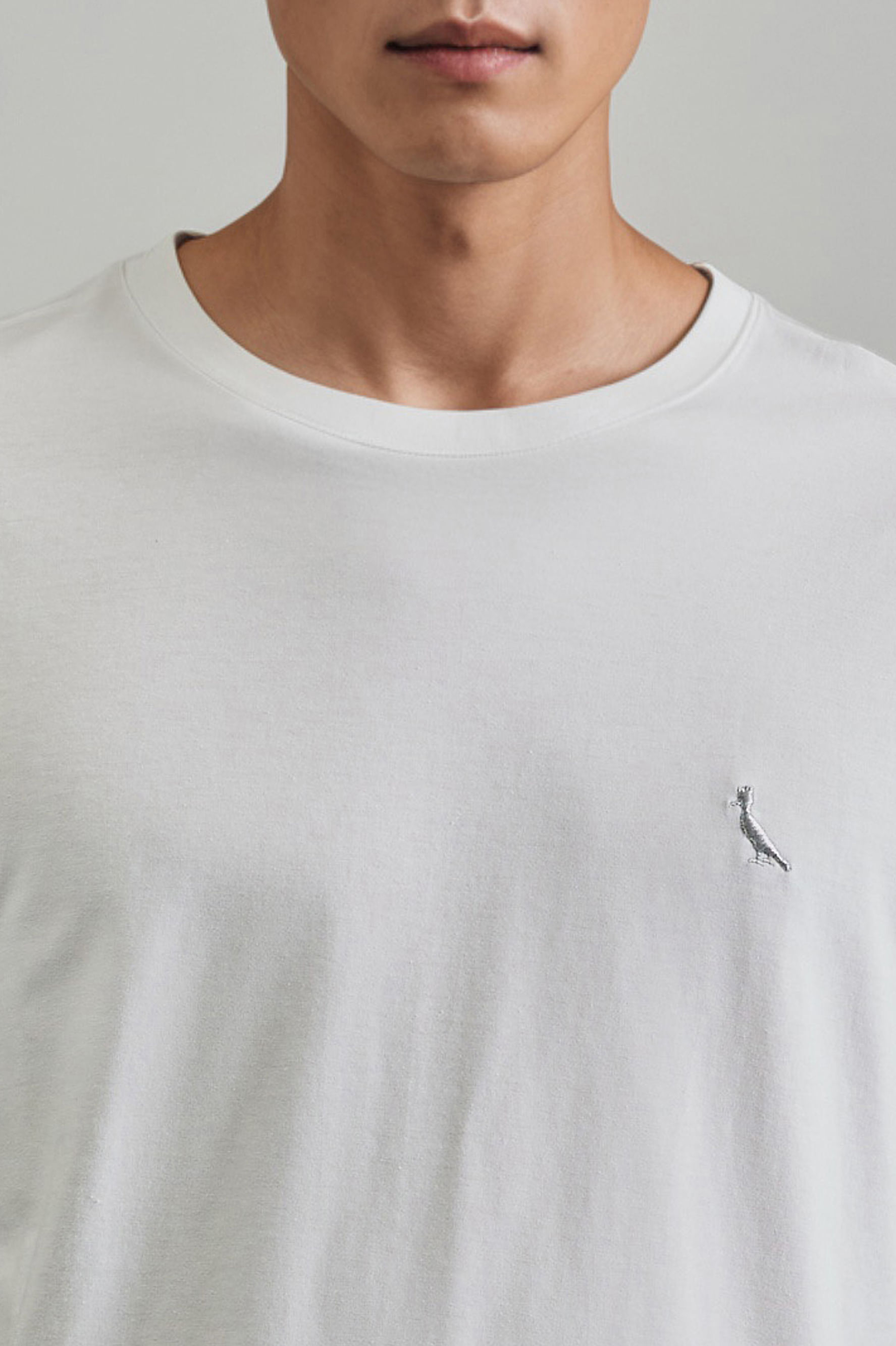 Camiseta Regular Bordado Silver