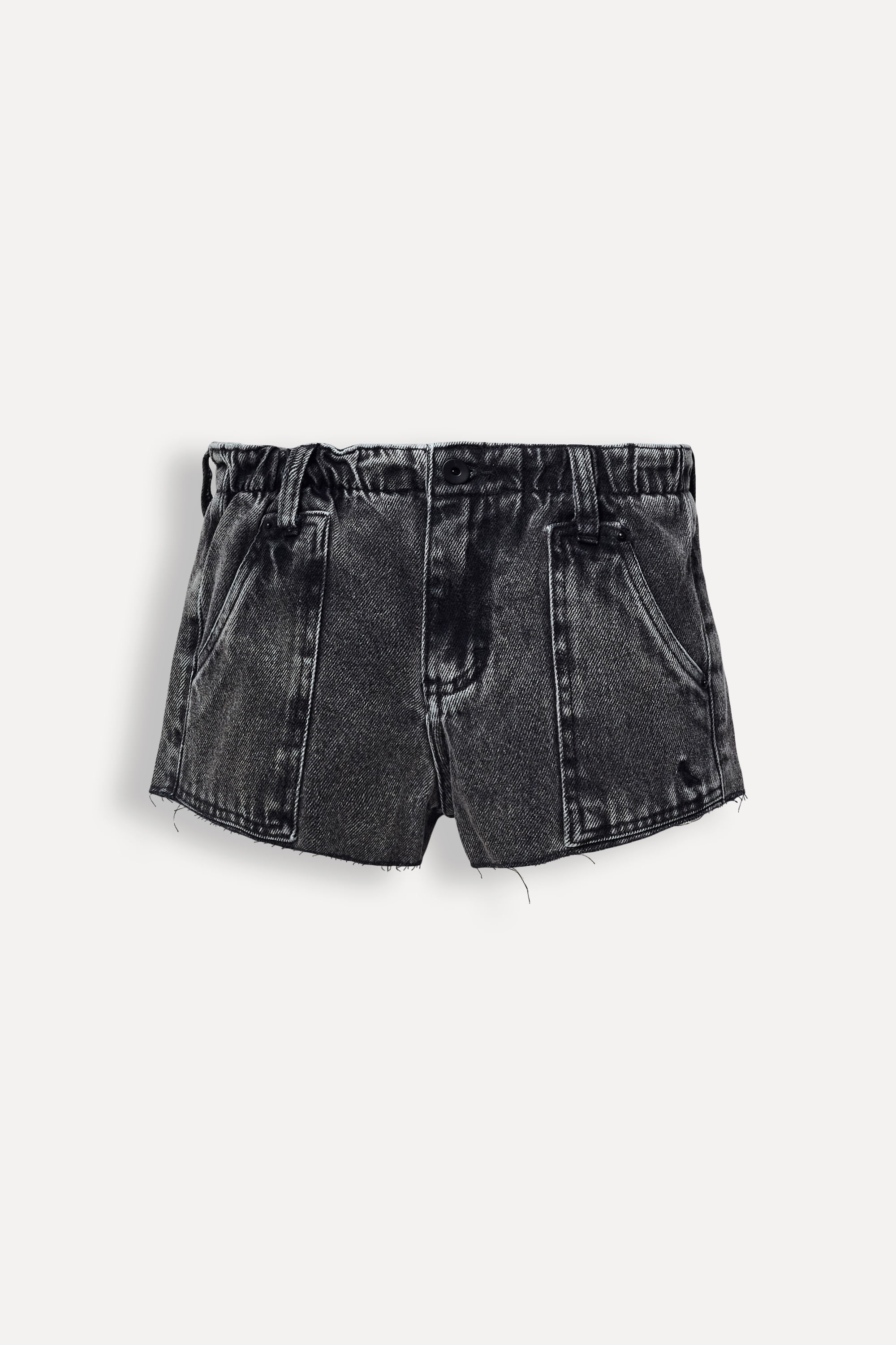 Short Menina Jeans Elastico Black