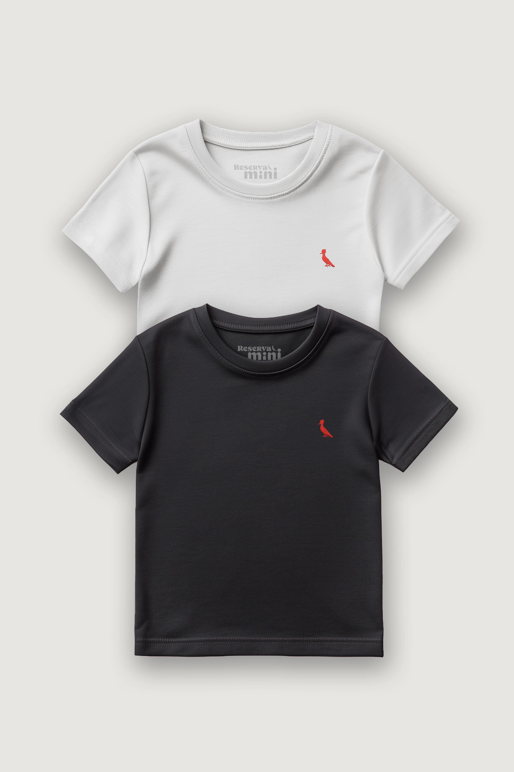 Kit 2 Camisetas Básicas Brasa Reserva Mini