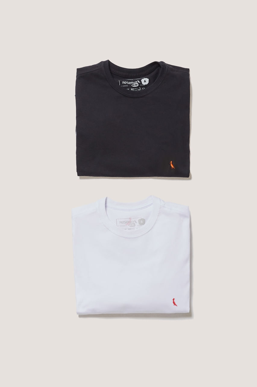 Kit 2 Camisetas Brasa Manga Longa Reserva Mini