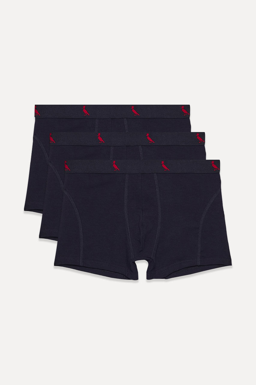 Kit 3 Cuecas Boxer Algodão Reserva