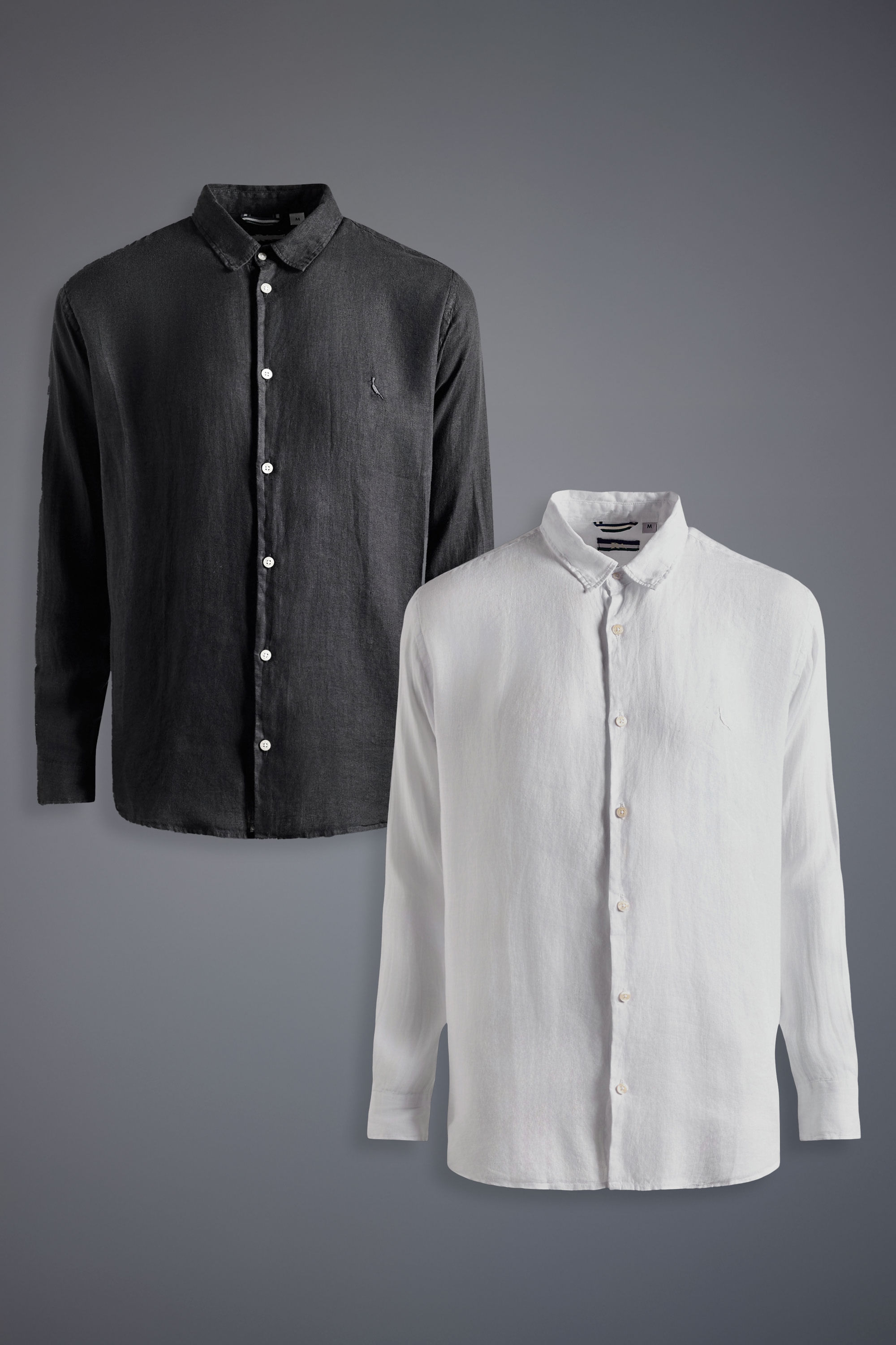 Kit 2 Camisas Ml Linho