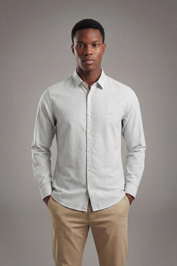 Camisa Ml Pedro Cinza Claro - G