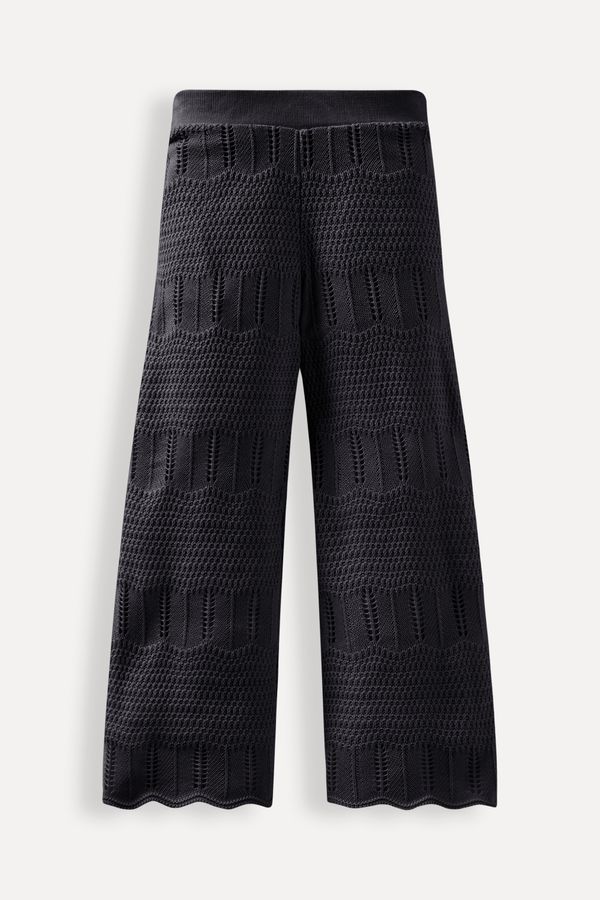 Calca Menina Tricot Lisa Preto - 14