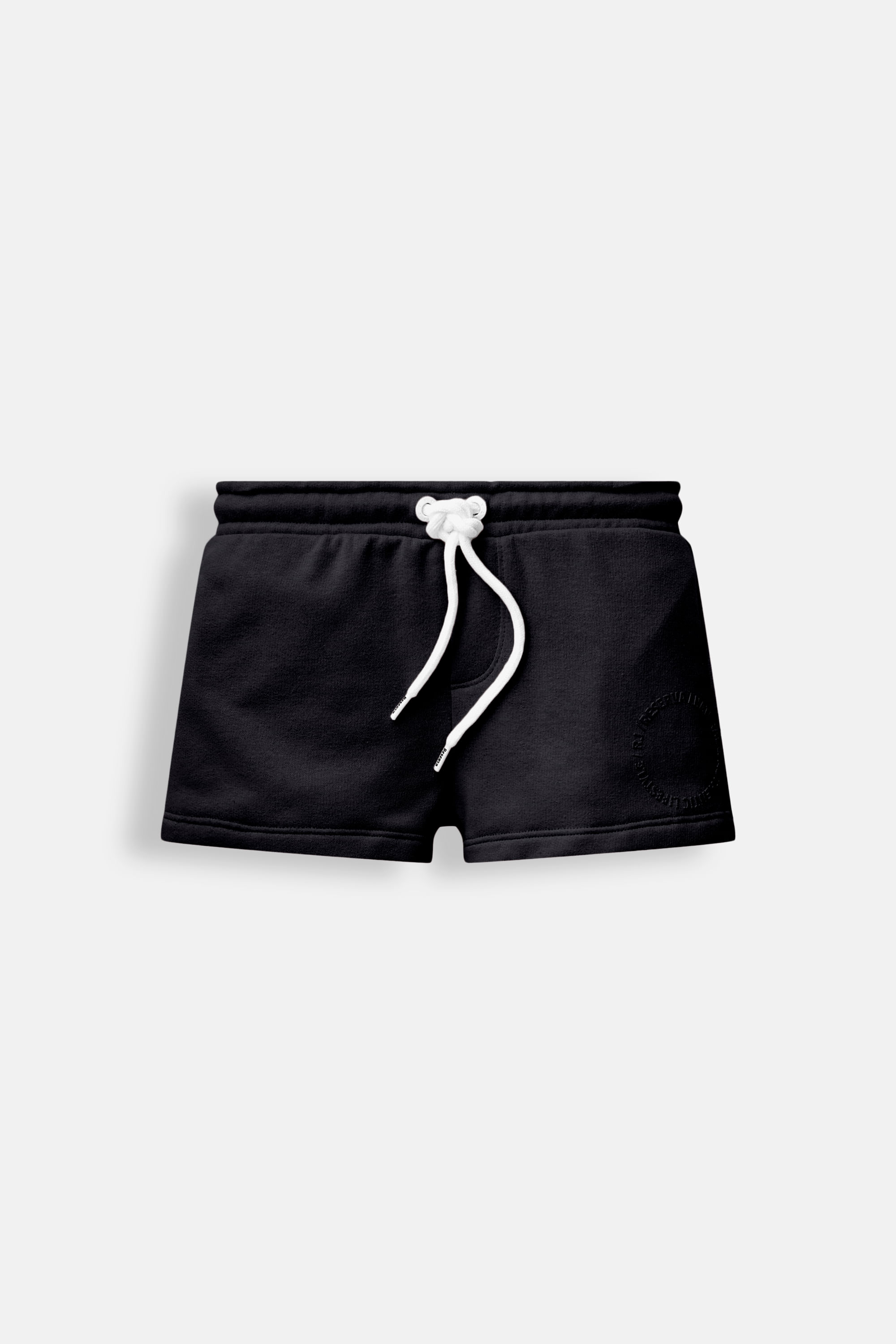 Short Menina Moletom Color - Preto - 08