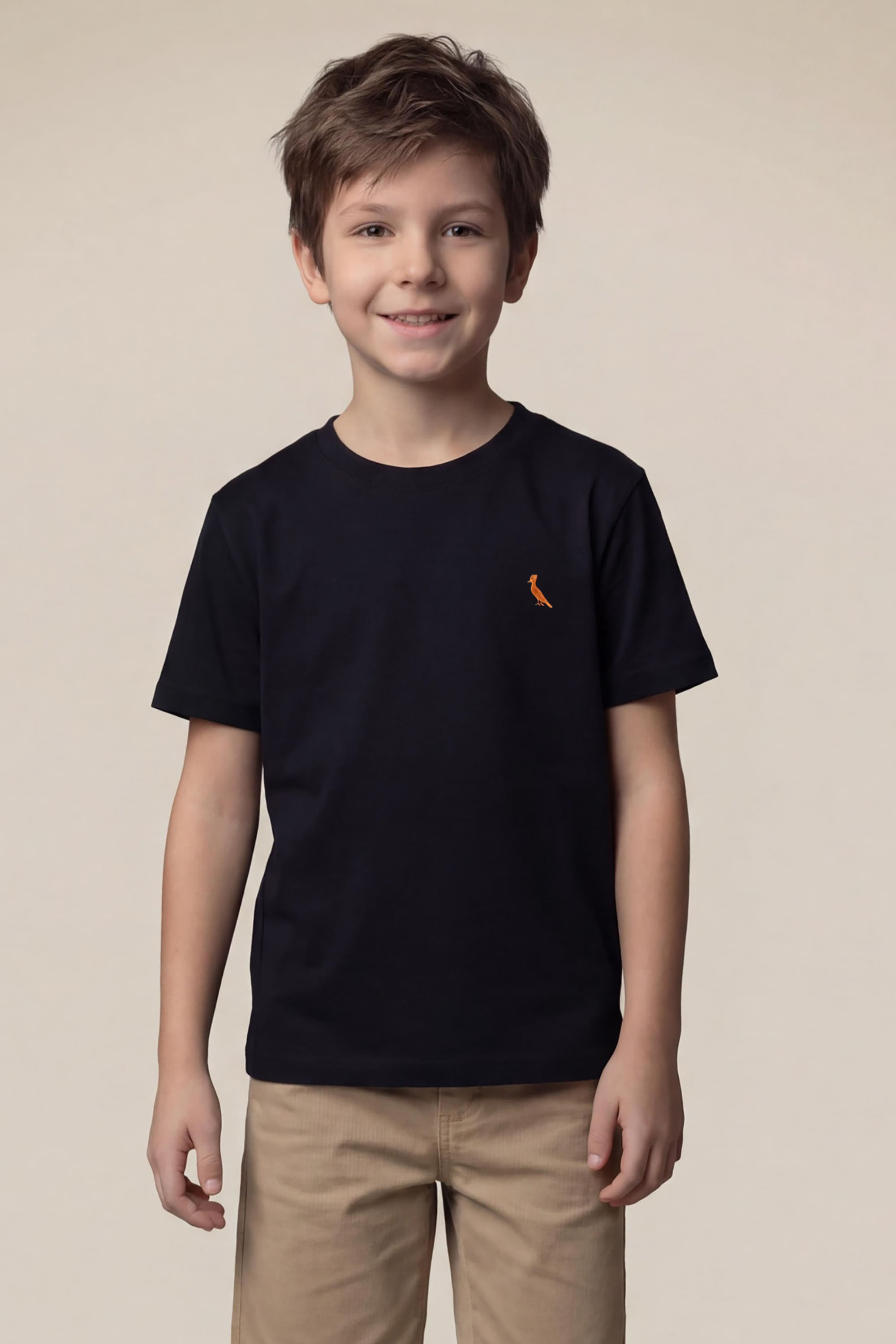 Camiseta Mini Pica Pau Bordado Glow - Preto - 12
