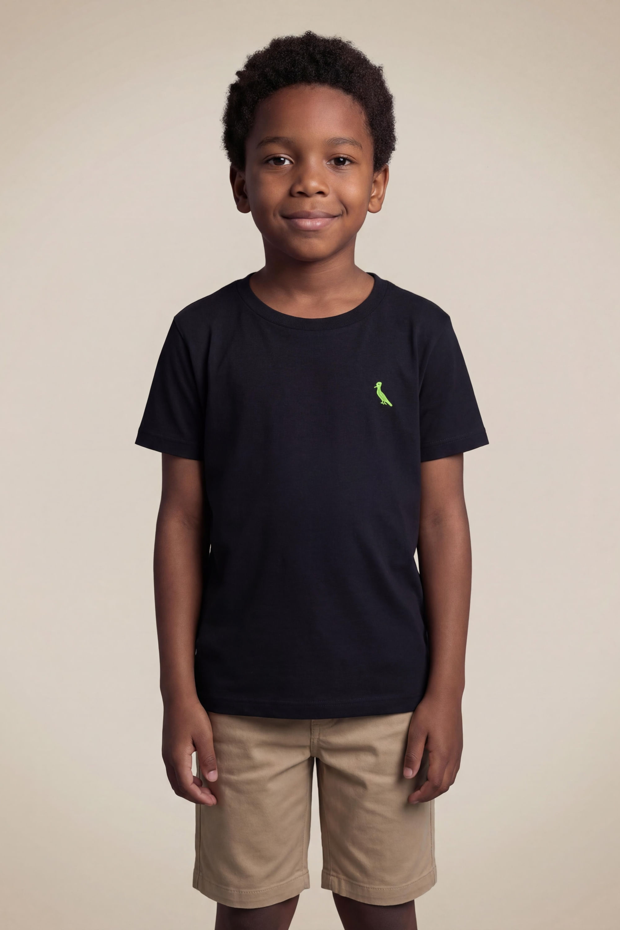 Camiseta Mini Pica Pau Bordado Neon