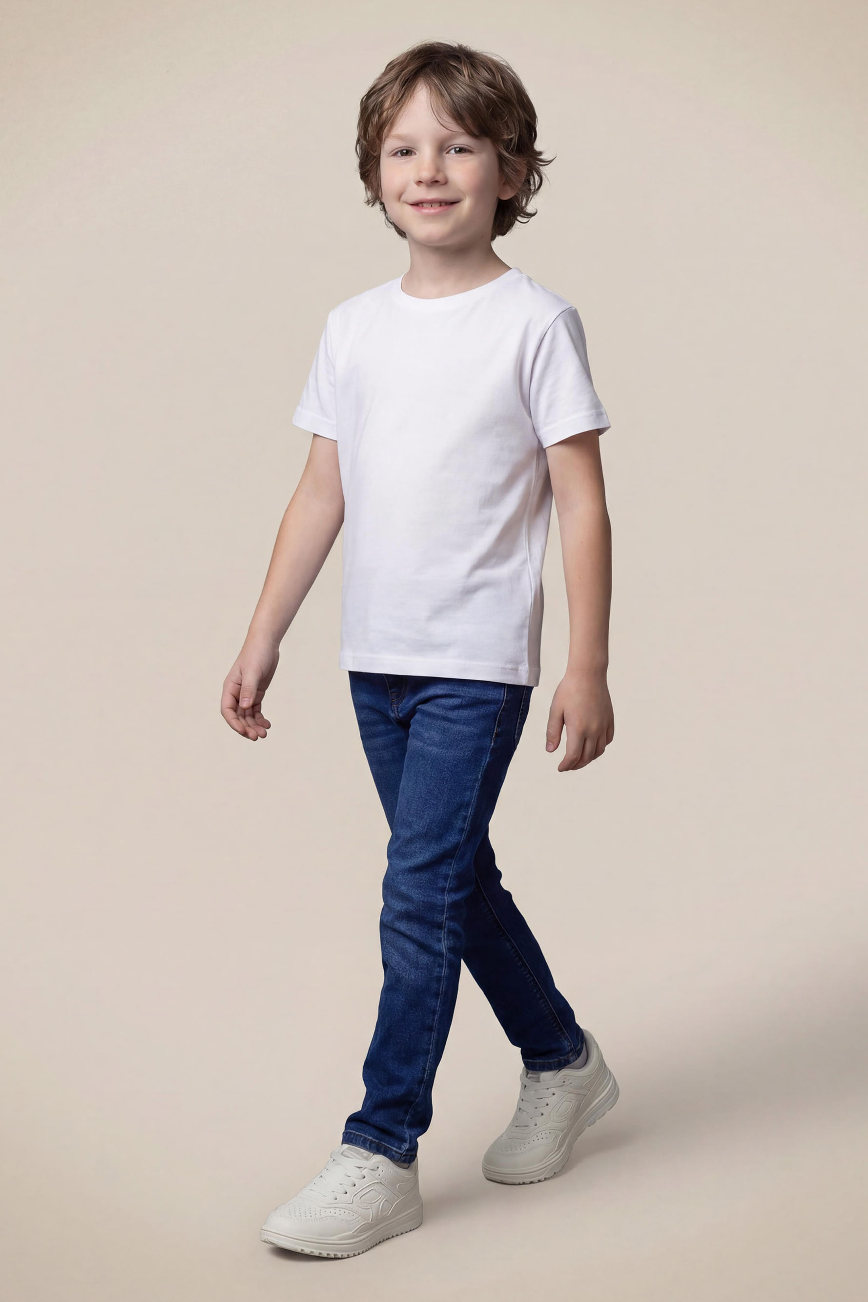 Calca Mini Jeans Skinny Moletom Lume