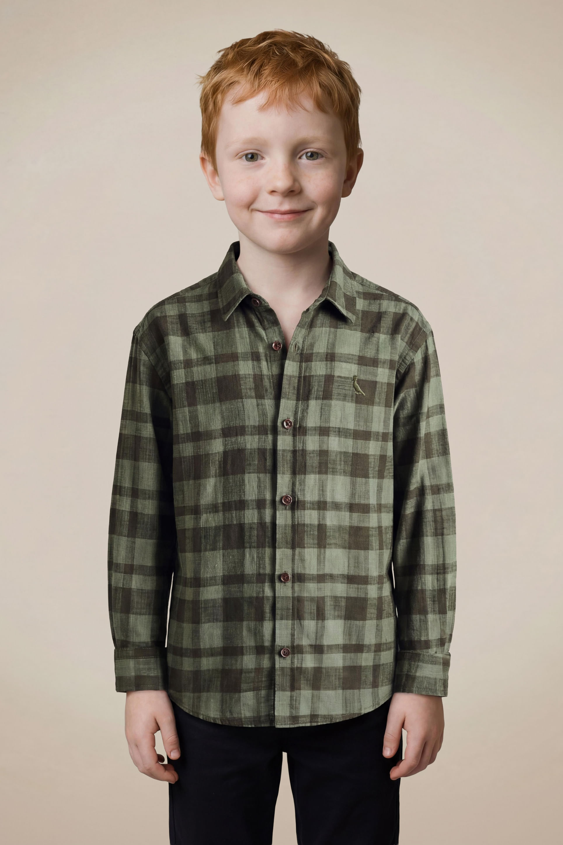 Camisa Mini Ml Tp Flame Xadrez Jim