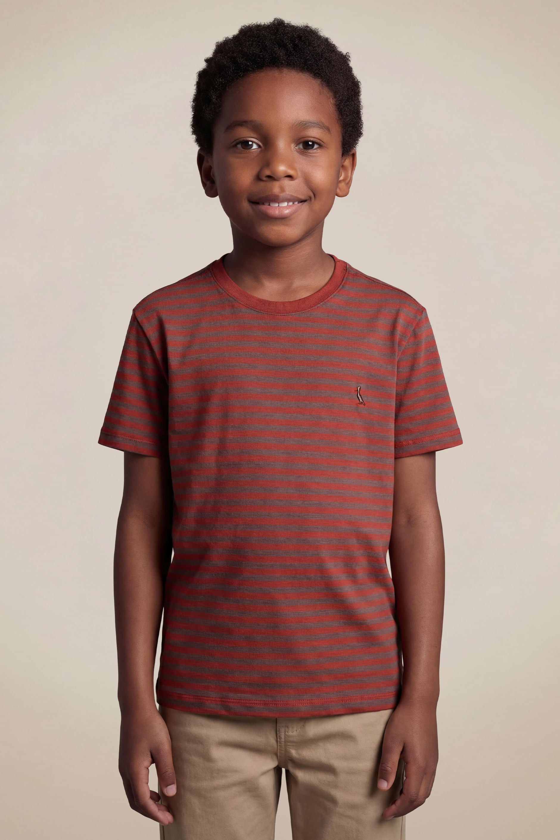 Camiseta Mini Listra Heritage - Telha - 12