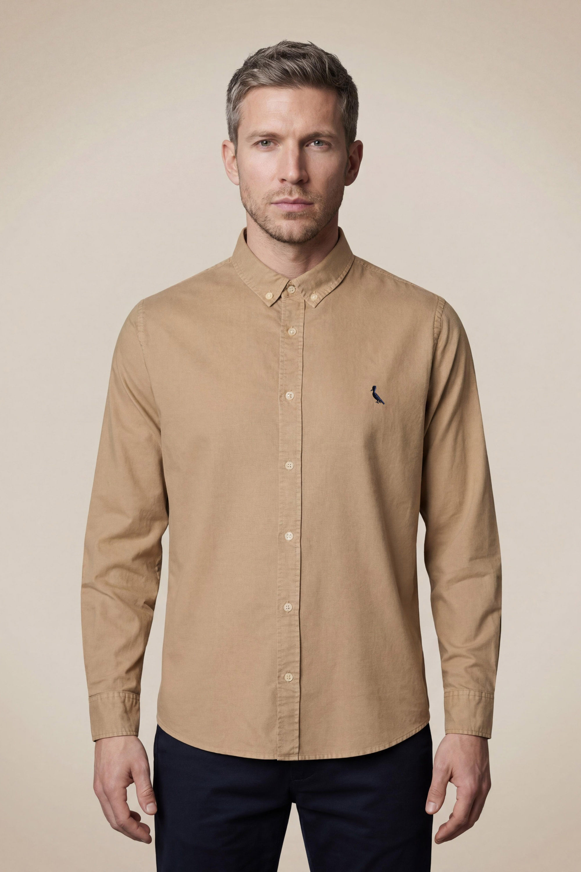 Camisa Ml Chino Tinturada