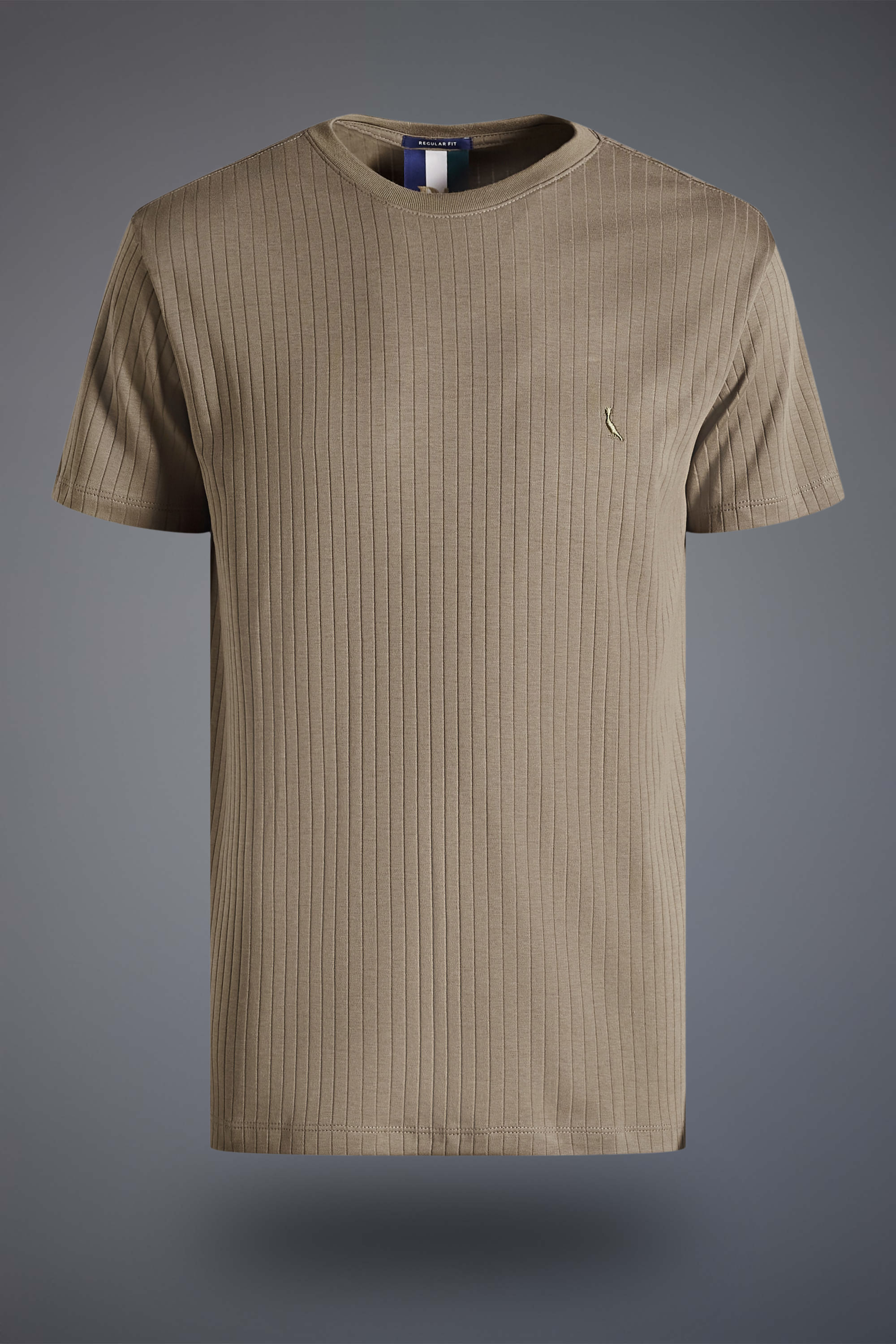 Camiseta Slim Canelada - Militar - P