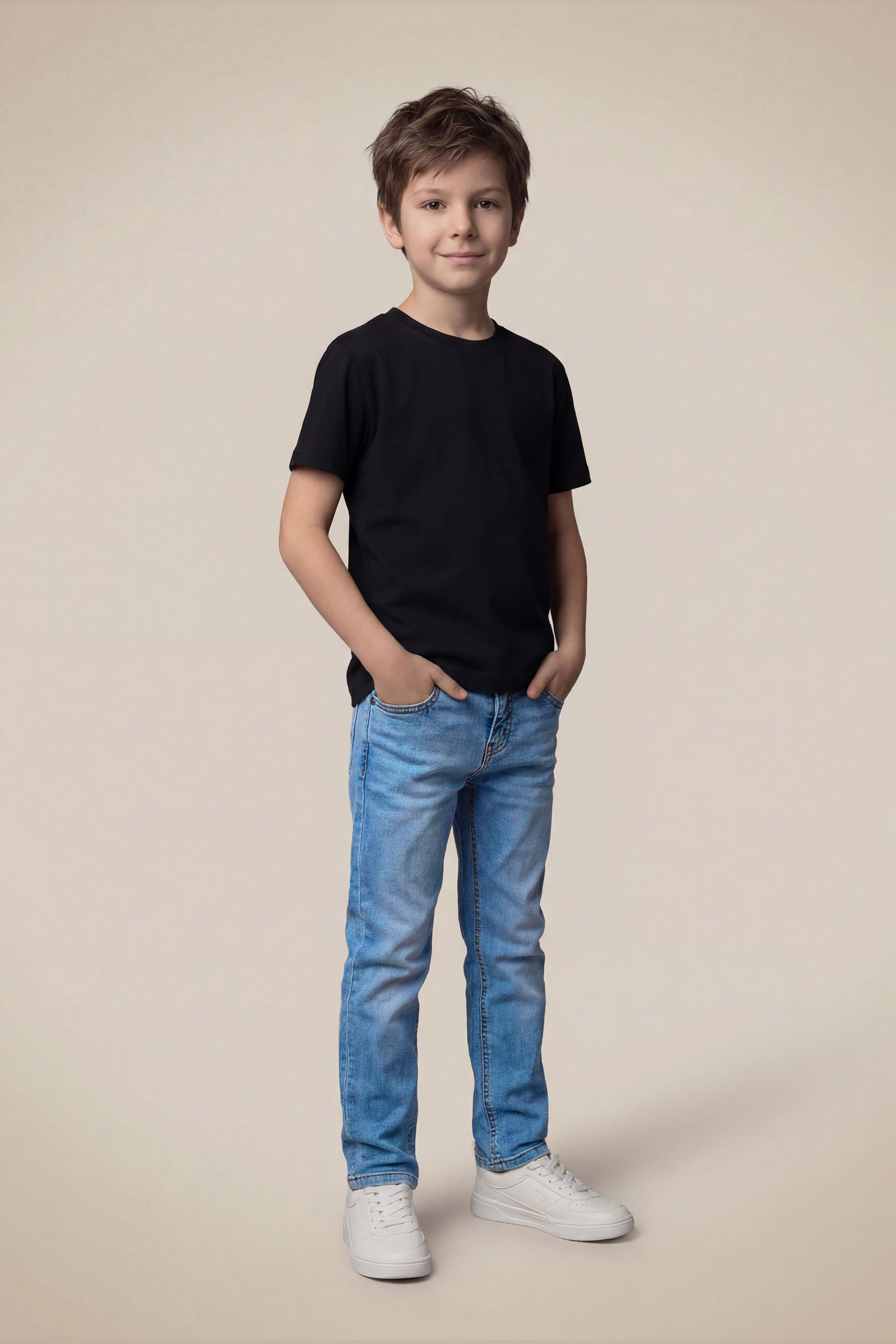 Calca Mini Jeans Regular Estonada