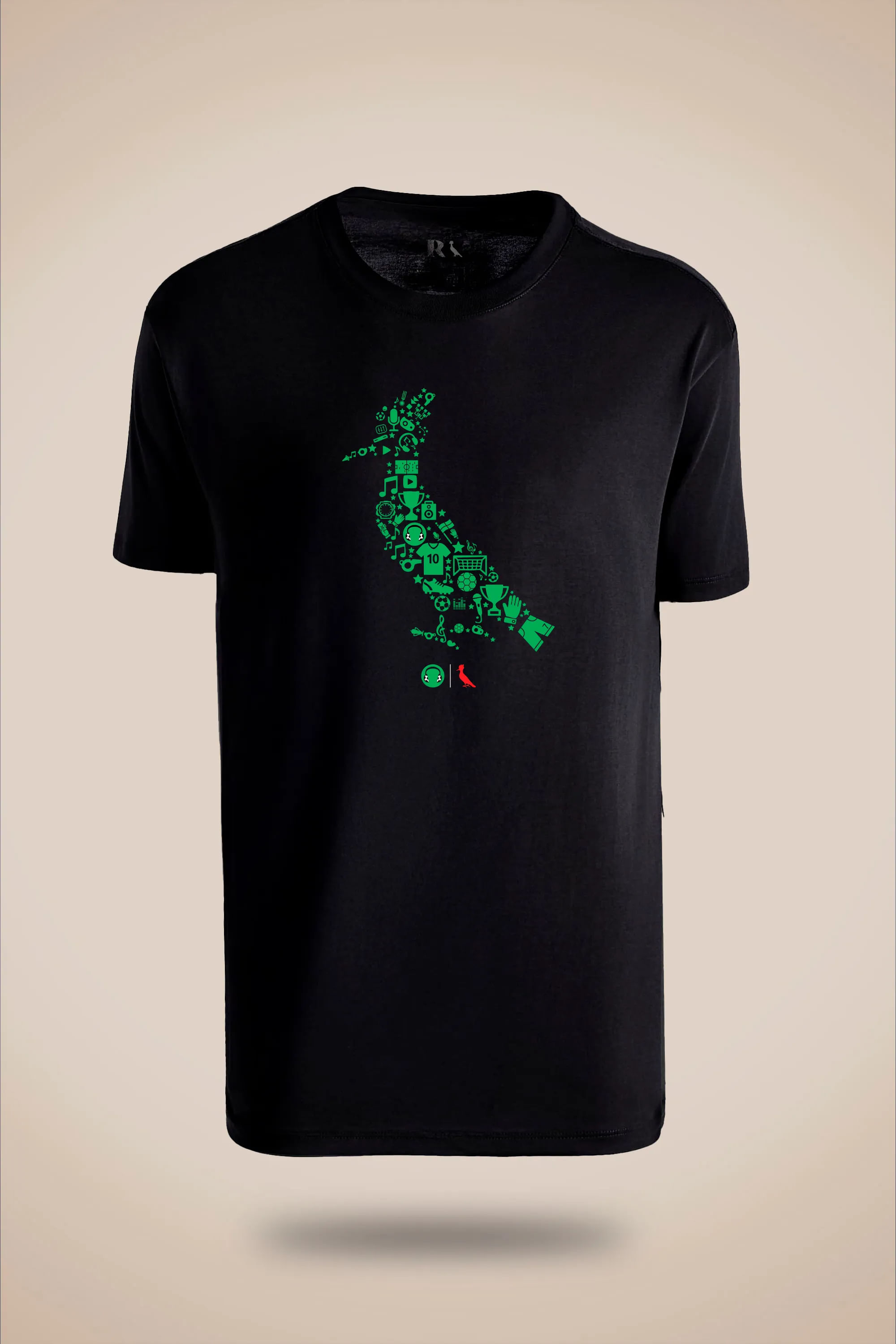 Camiseta Est Pica Pau Futparodias - Preto - G