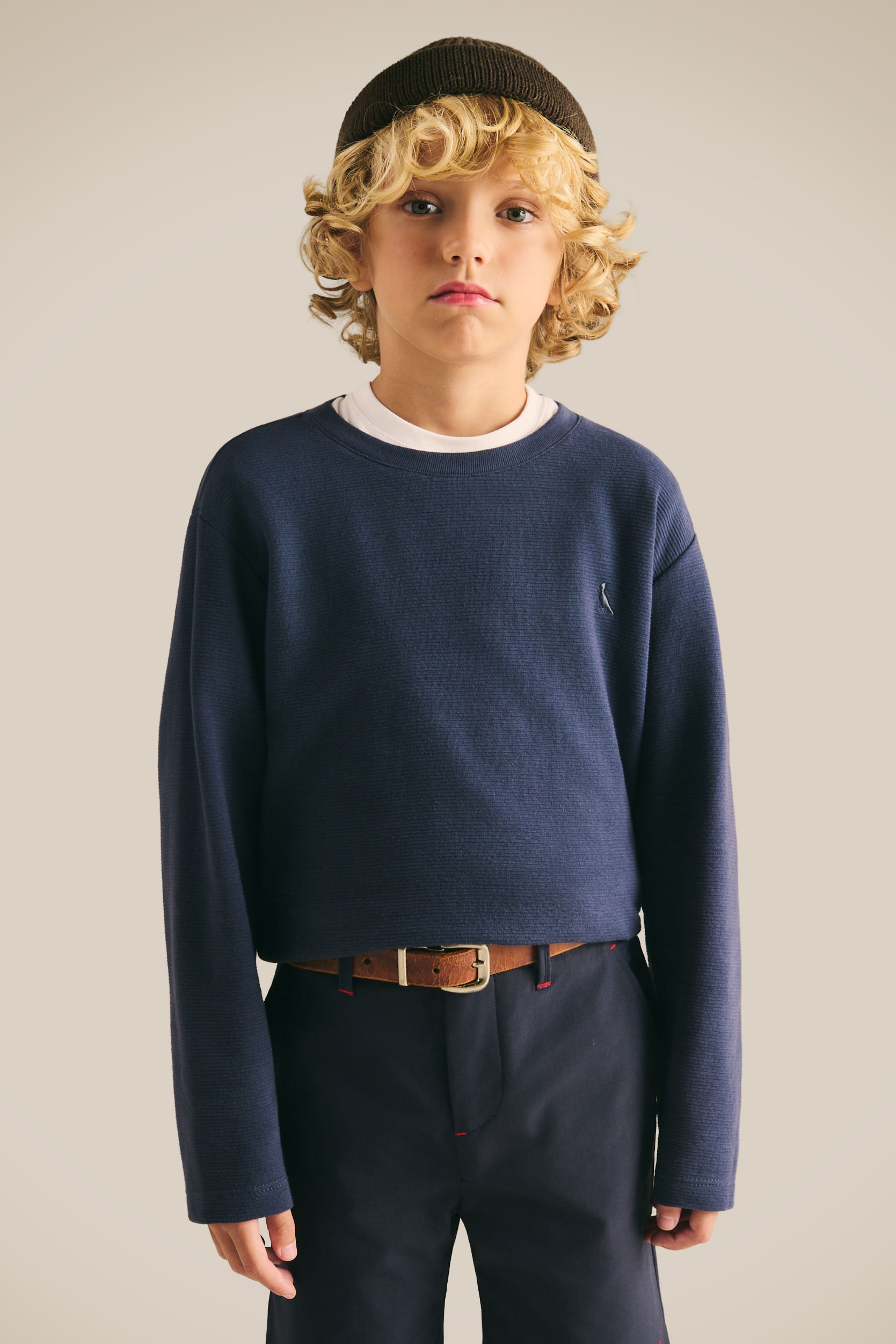 Camiseta Ml Mini Malha Wellen