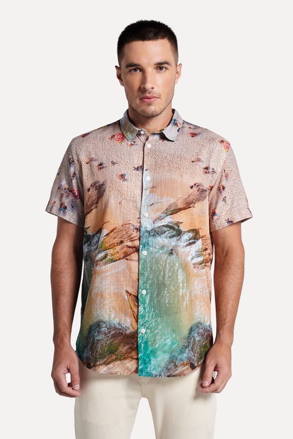 Camisa Estampada Mc Drone Arpex Off White - P