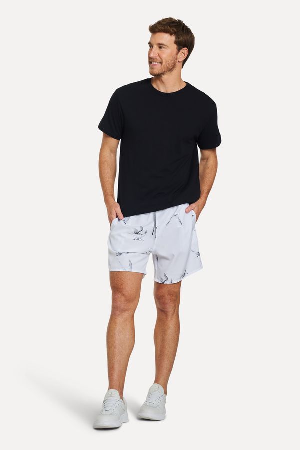 Short Estampado Voo Giga Branco Branco - Ggg