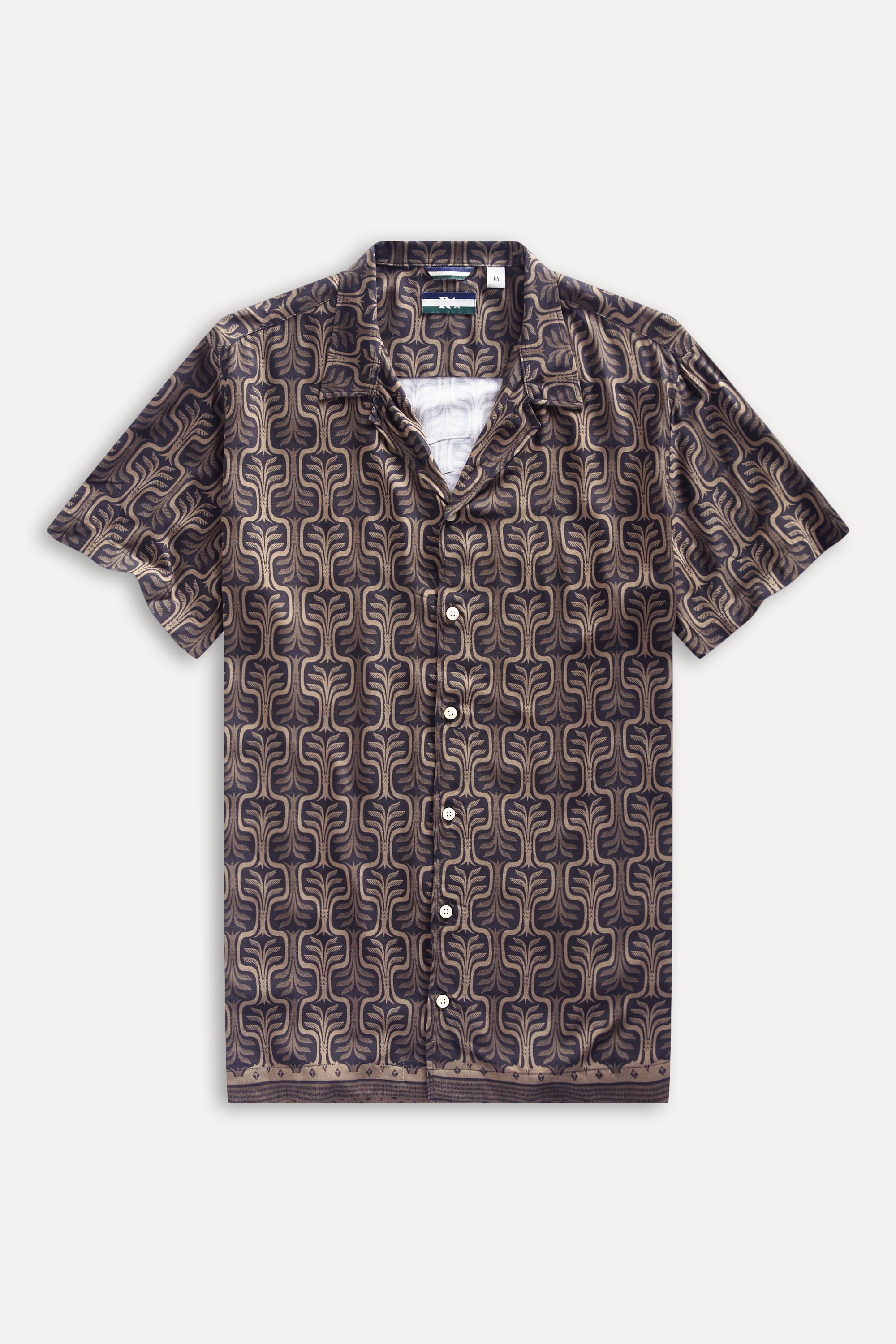 Camisa Mc Estampada Orla Barrado_khaki