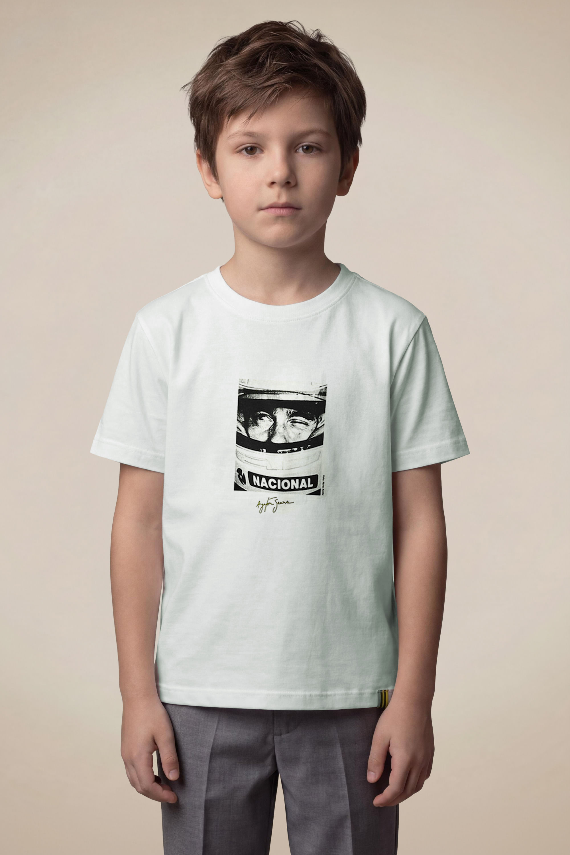 Camiseta Mini Est Senna Nacional