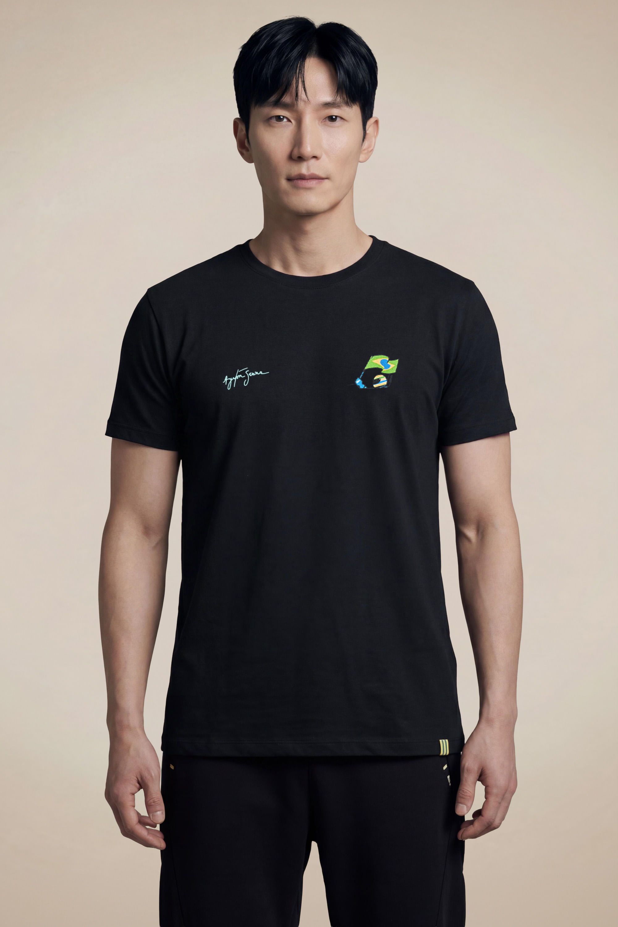 Camiseta Est Assinatura Carro Senna