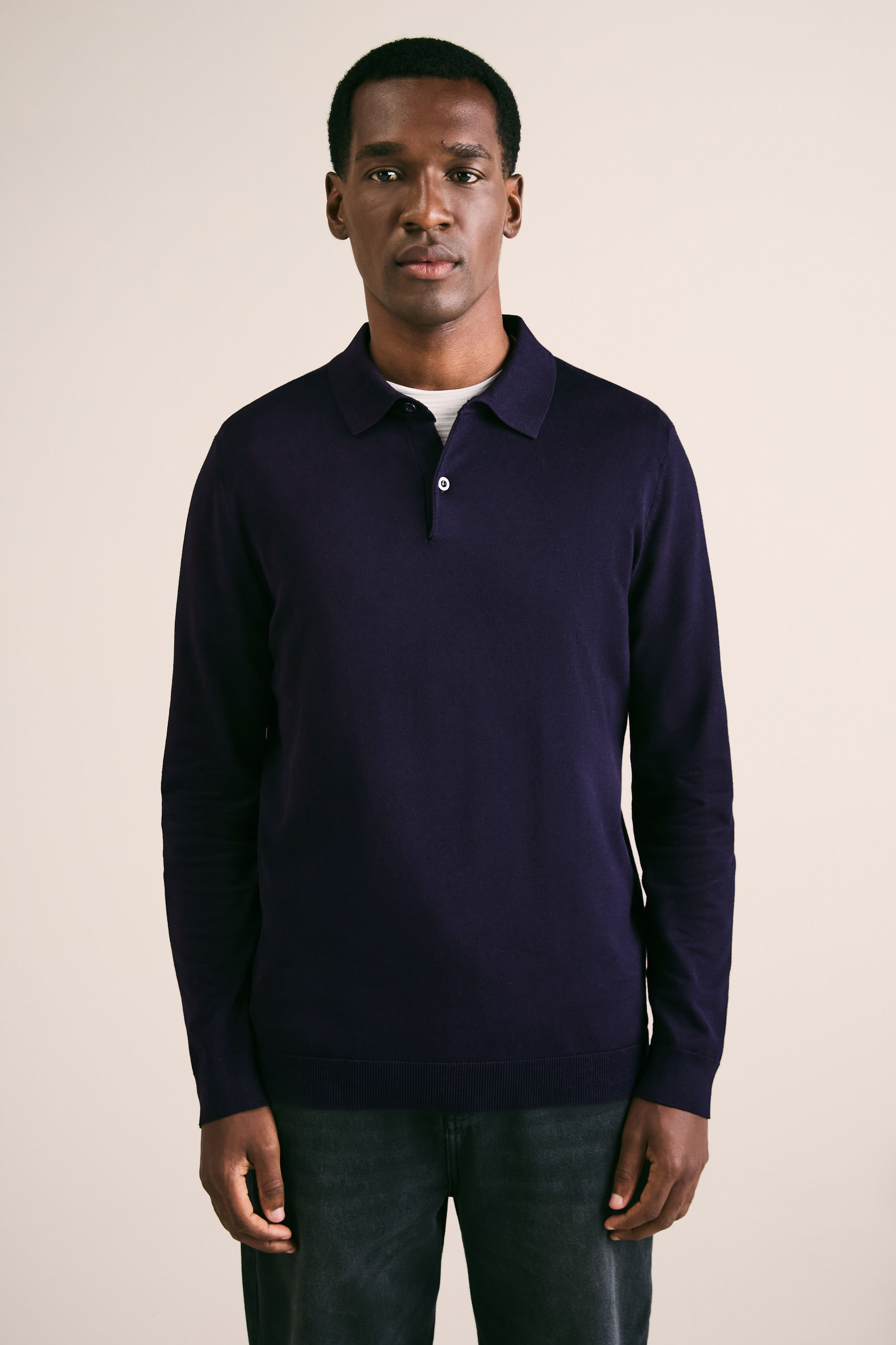 Polo Tricot Manga Longa Touch