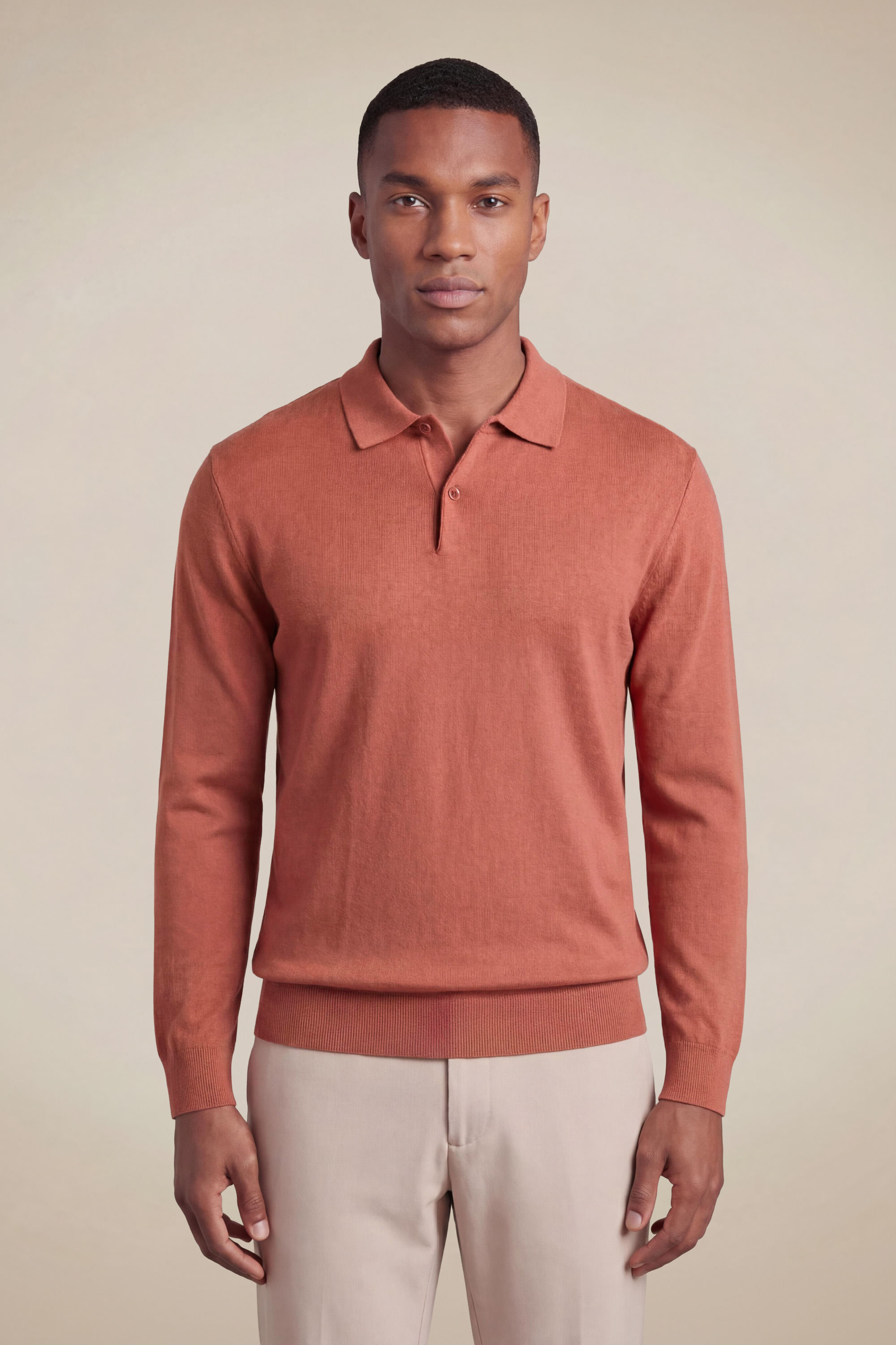 Polo Tricot Manga Longa Touch
