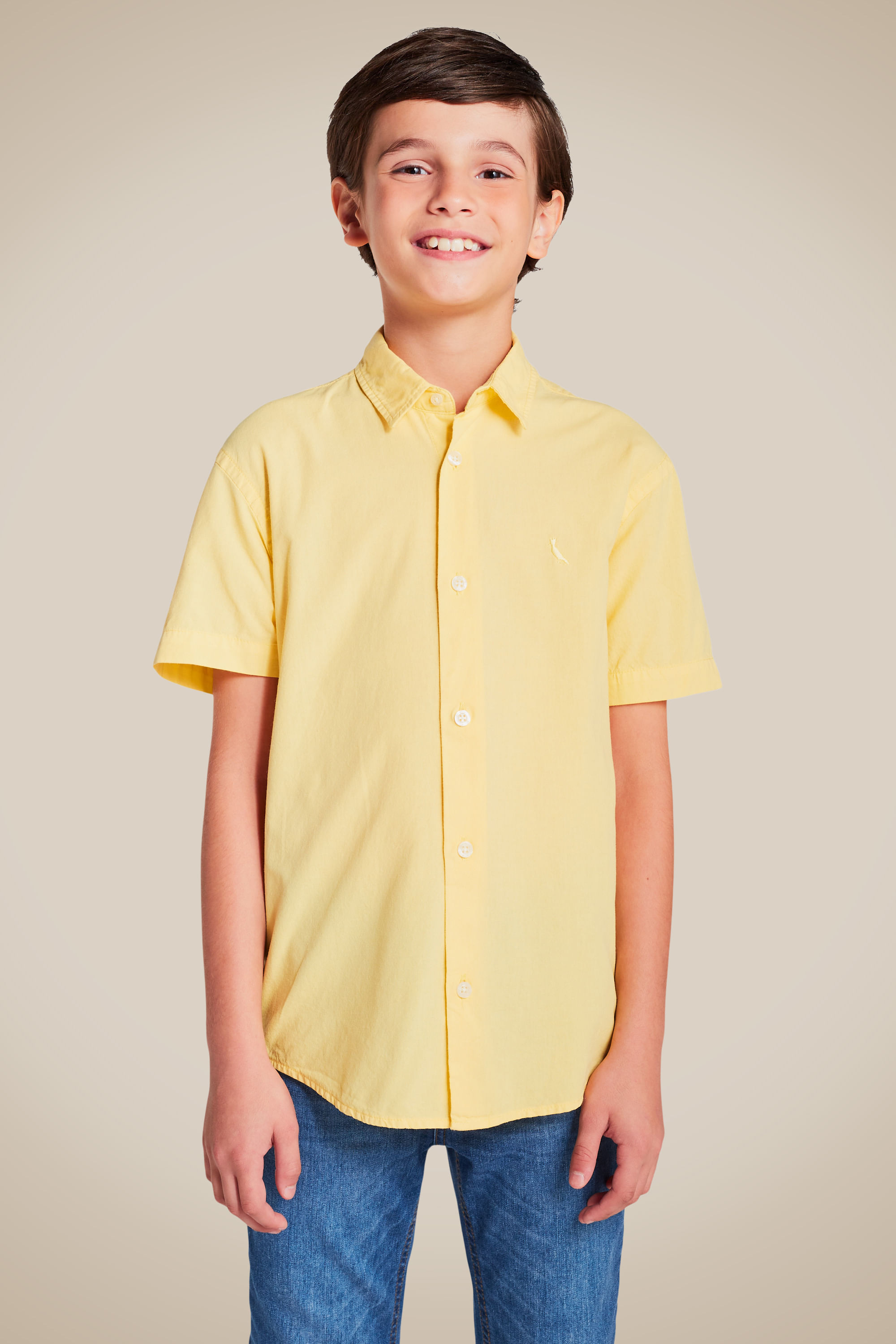 Camisa Mini Nova Paraty - Amarelo Claro - 16