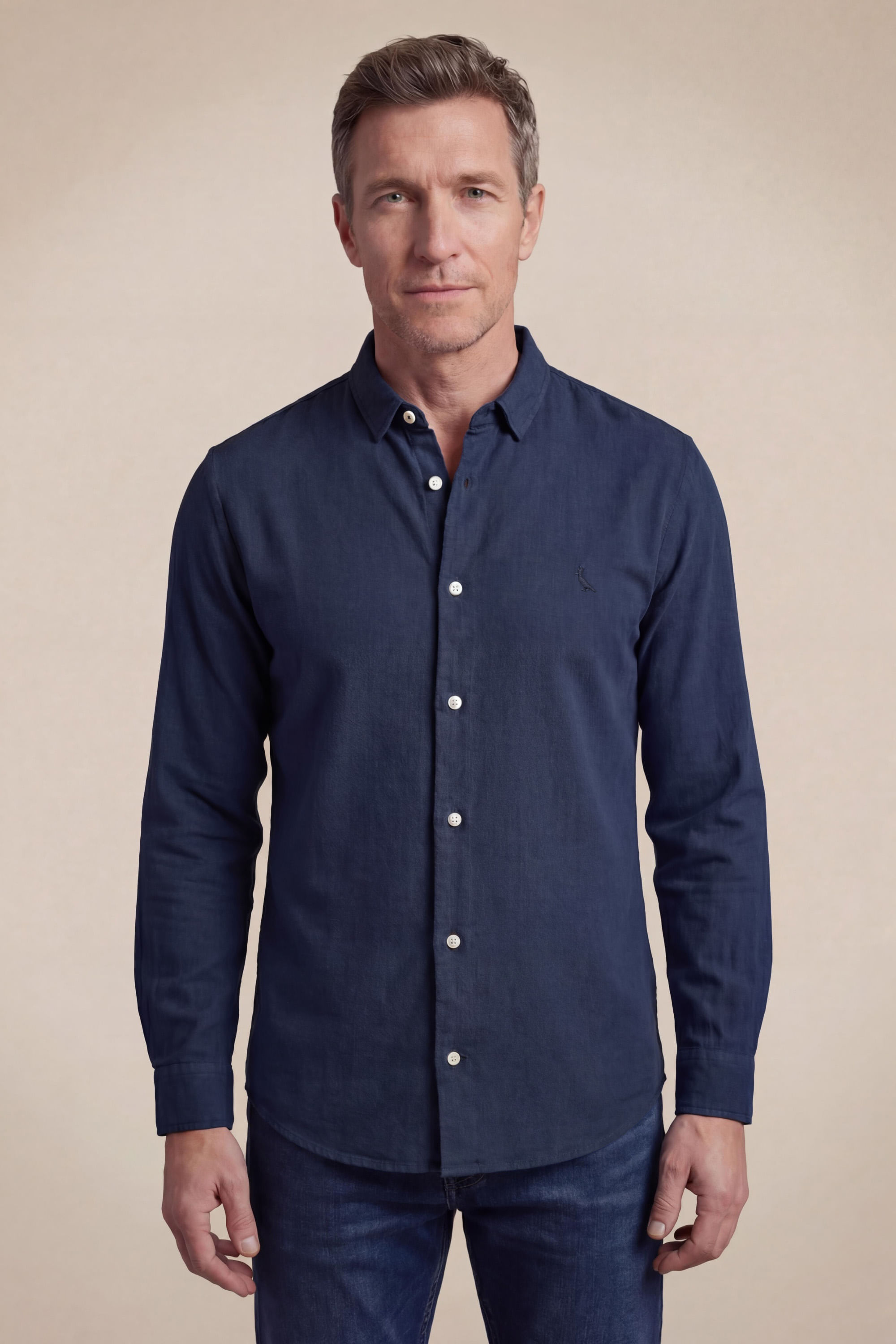 Camisa Ml Tinturada Linho Pienza