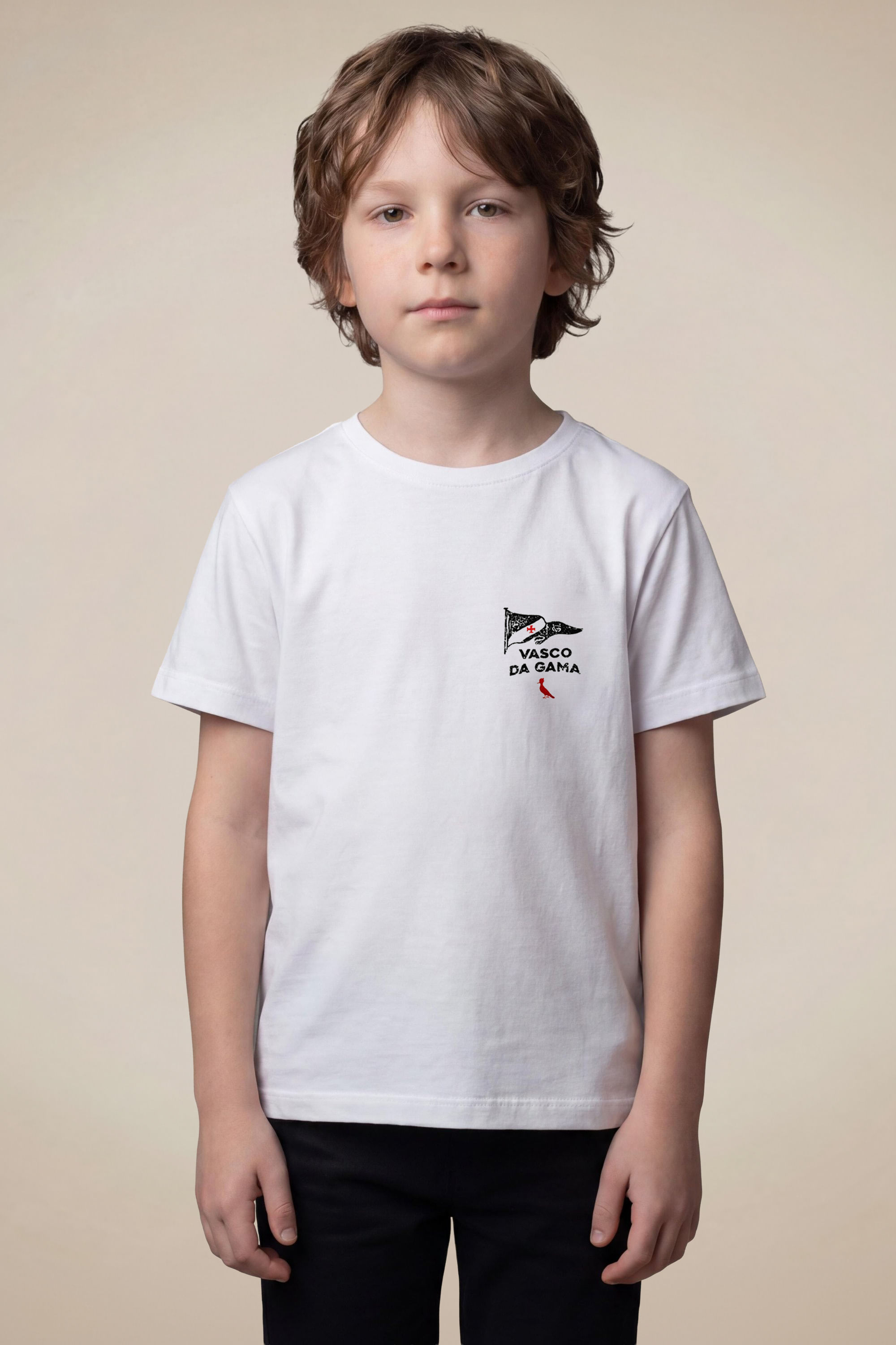 Camiseta Mini Estampada Bandeira Vasco