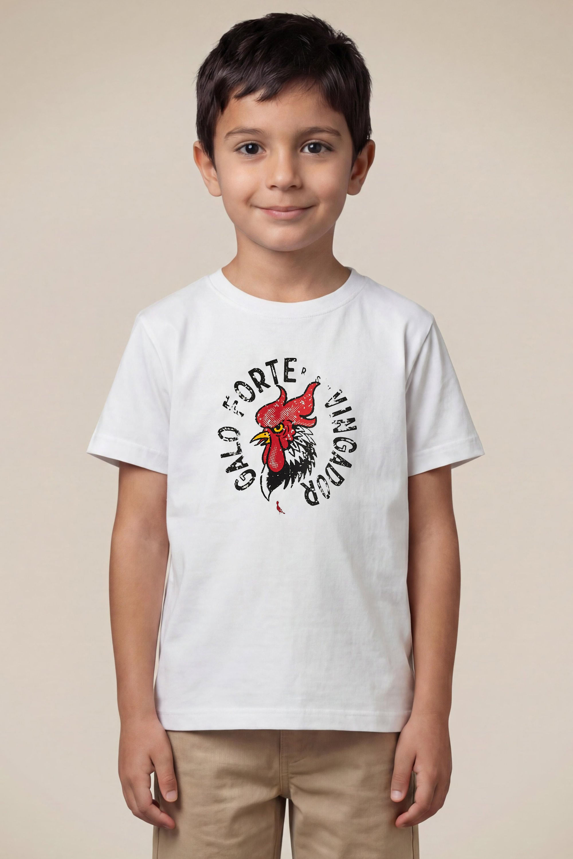 Camiseta Mini Est Galo Forte E Vingador