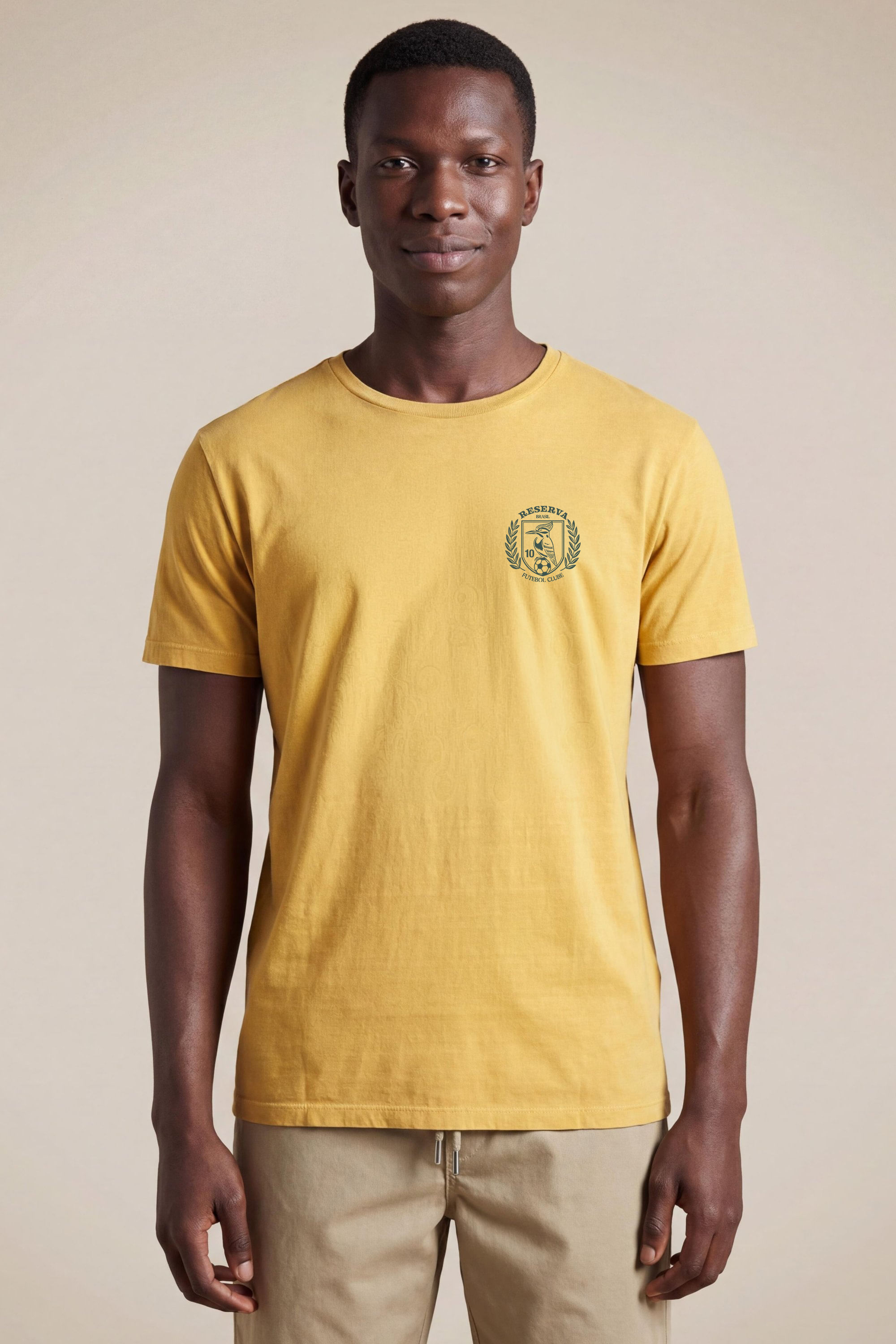 Camiseta Slim Estampada Escudo Pica Pau