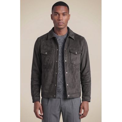Jaqueta Trucker Suede