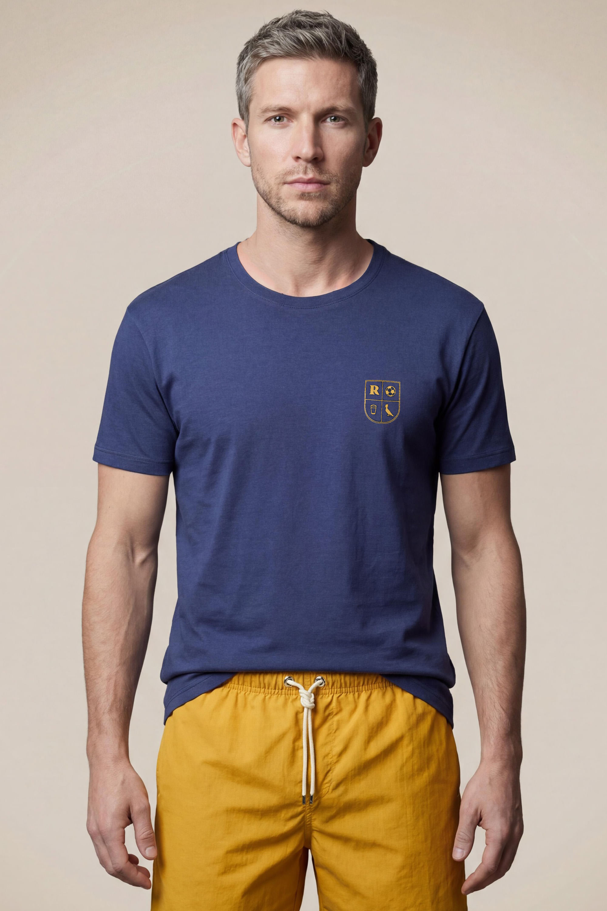 Camiseta Estampada Escudo Futebol
