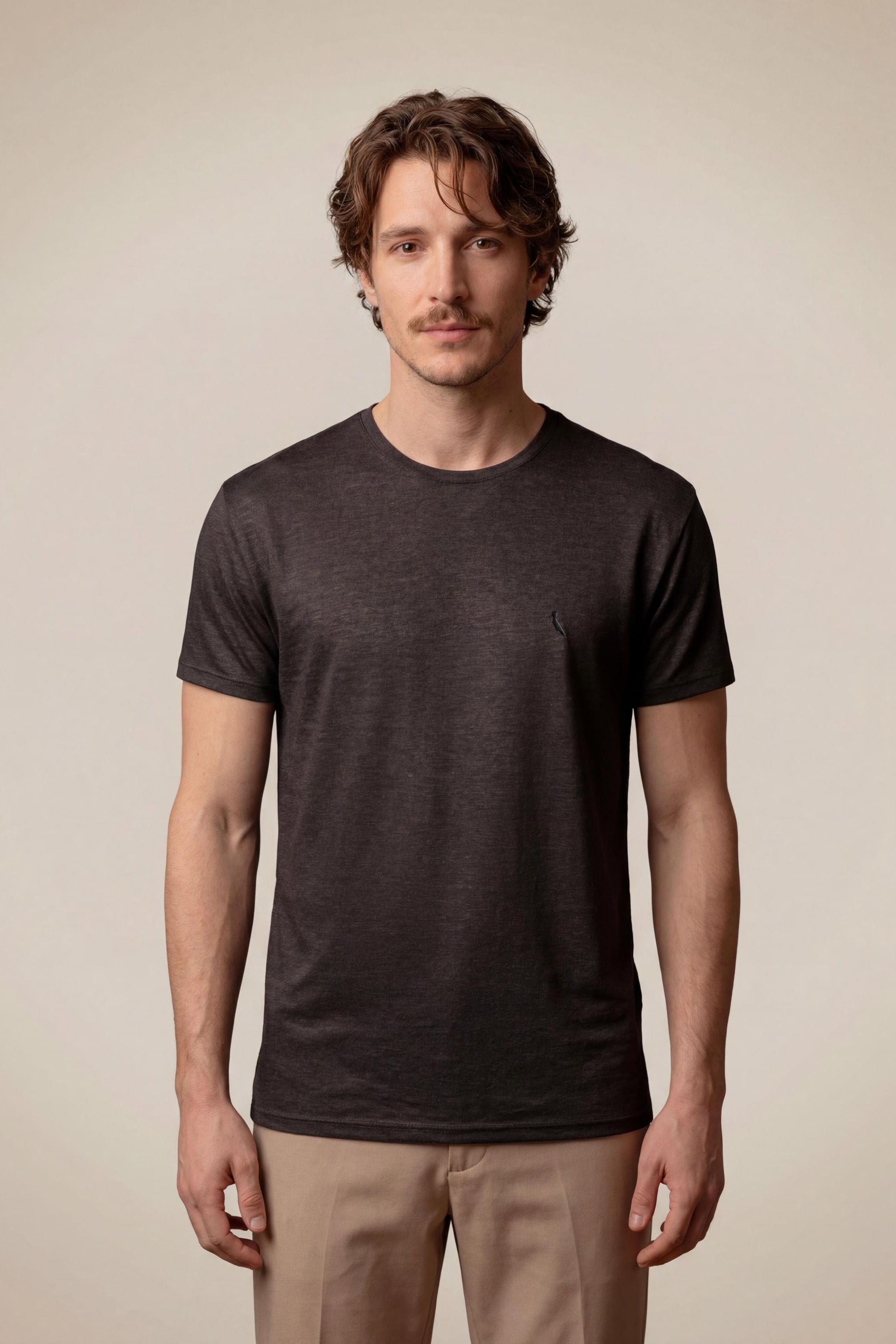 Camiseta Slim Malha Pessego