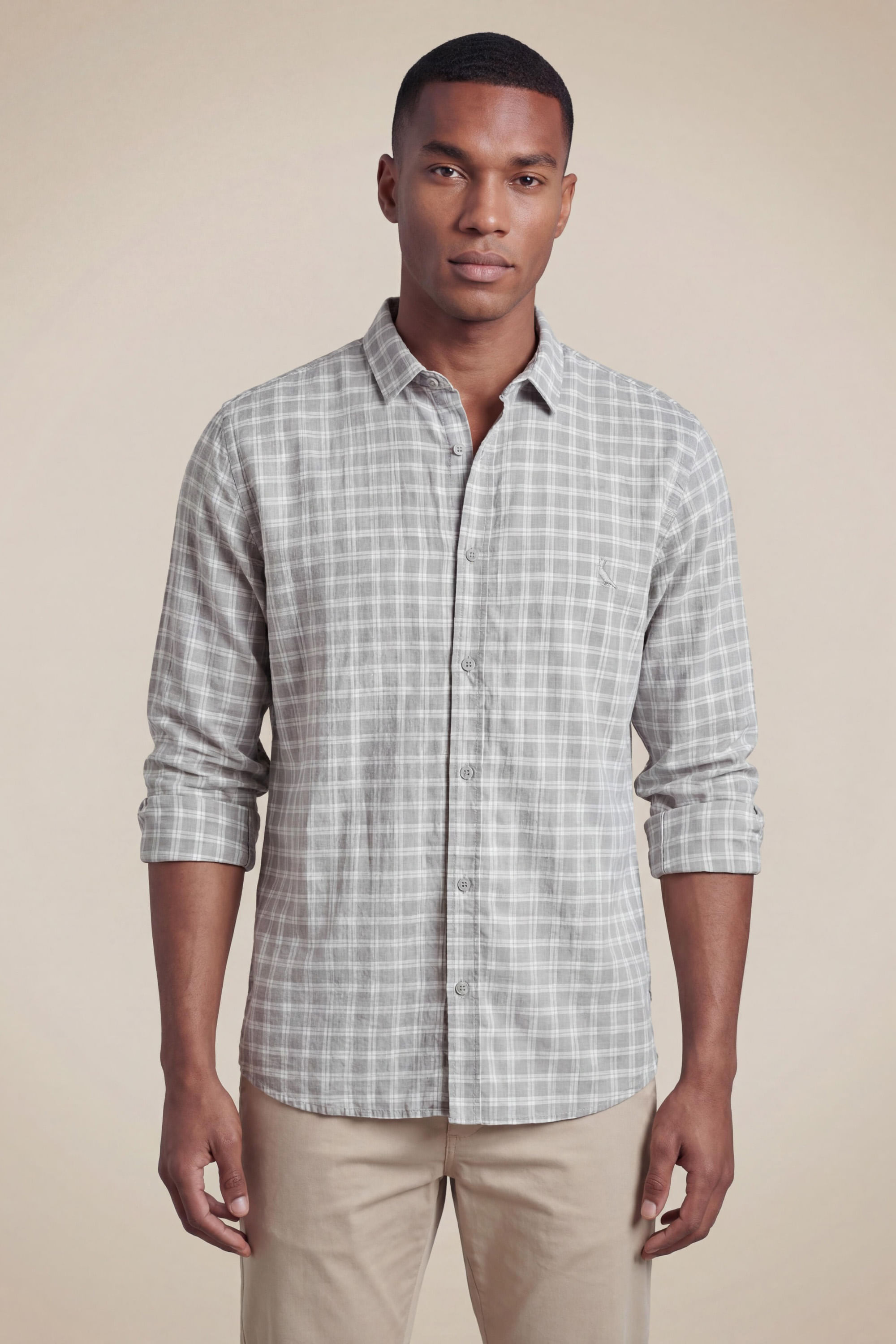 Camisa Ml Flame Xadrez River