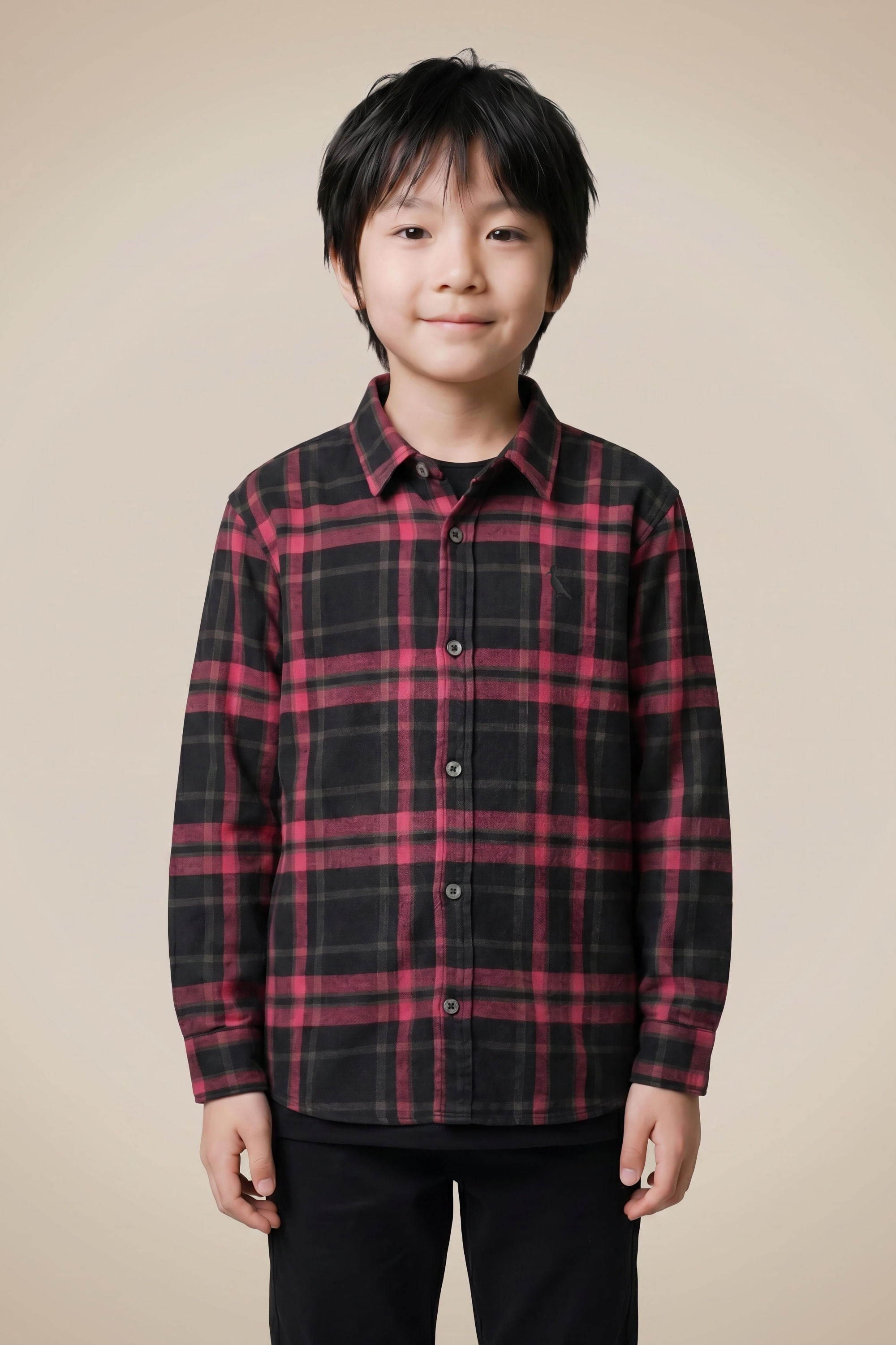 Camisa Mini Tp Flanela Xadrez Amsterdam