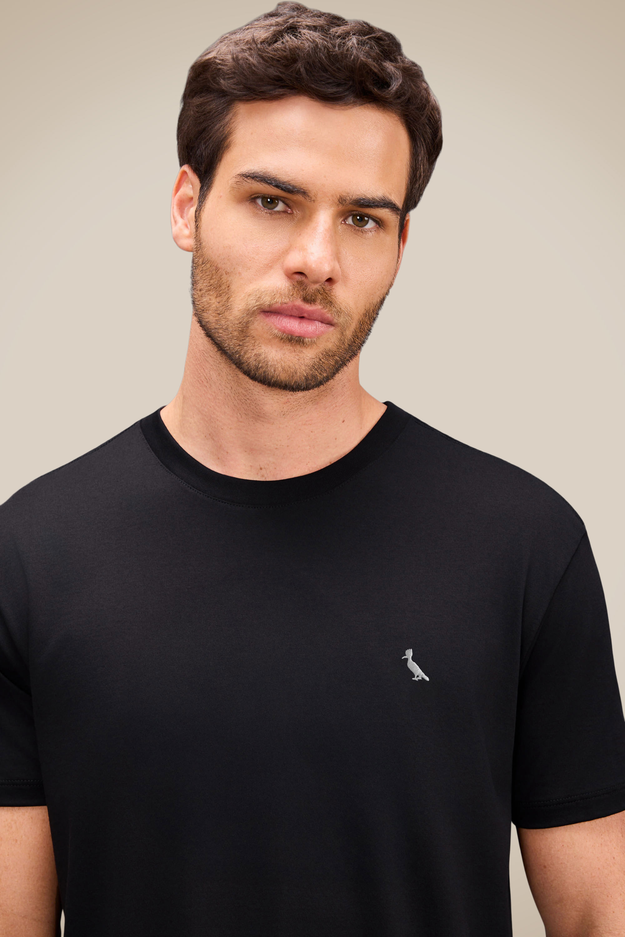 Camiseta Básica Suspiro Pica-pau Bordado