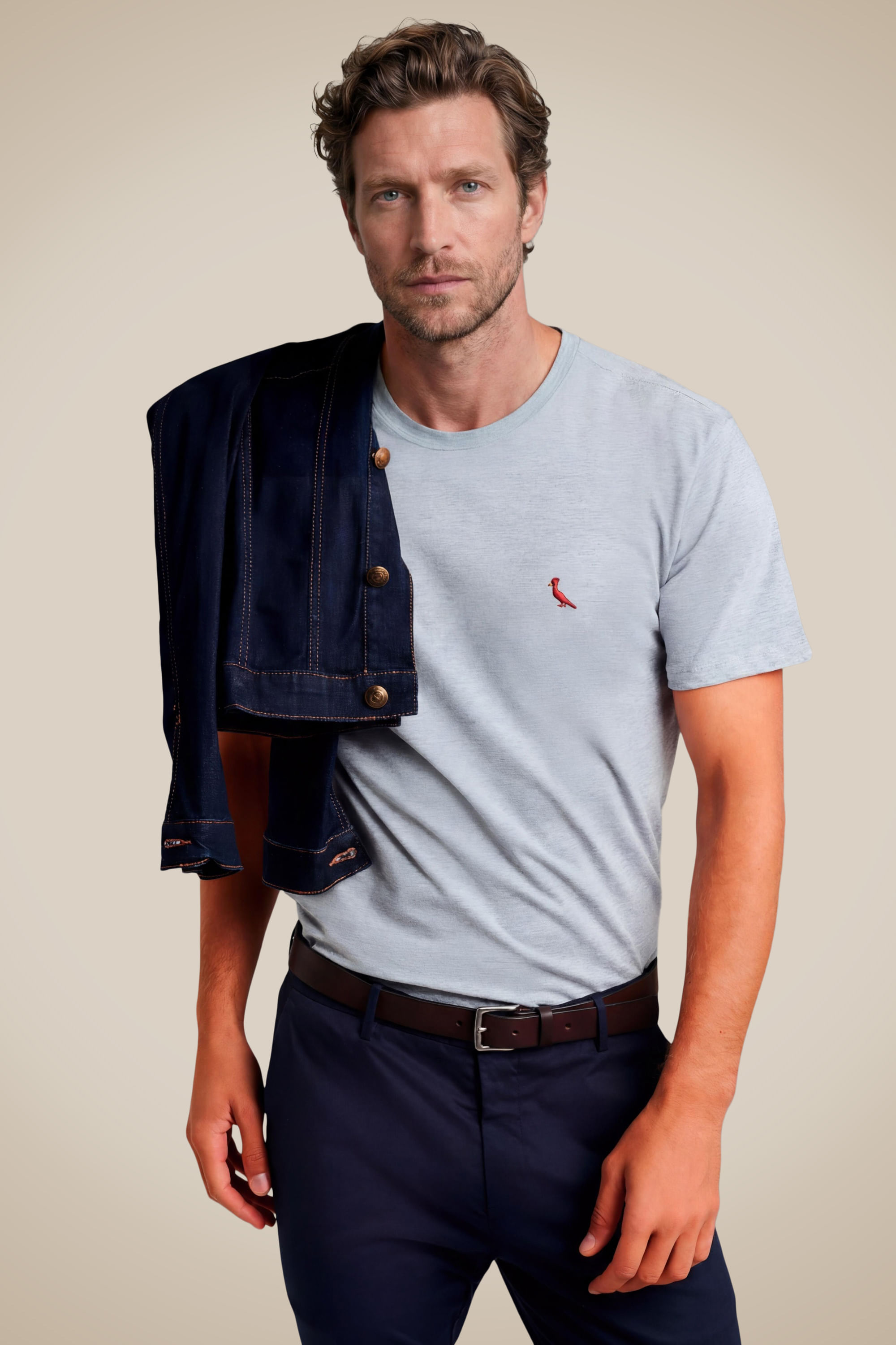 Camiseta Básica Brasa Pica-pau Bordado