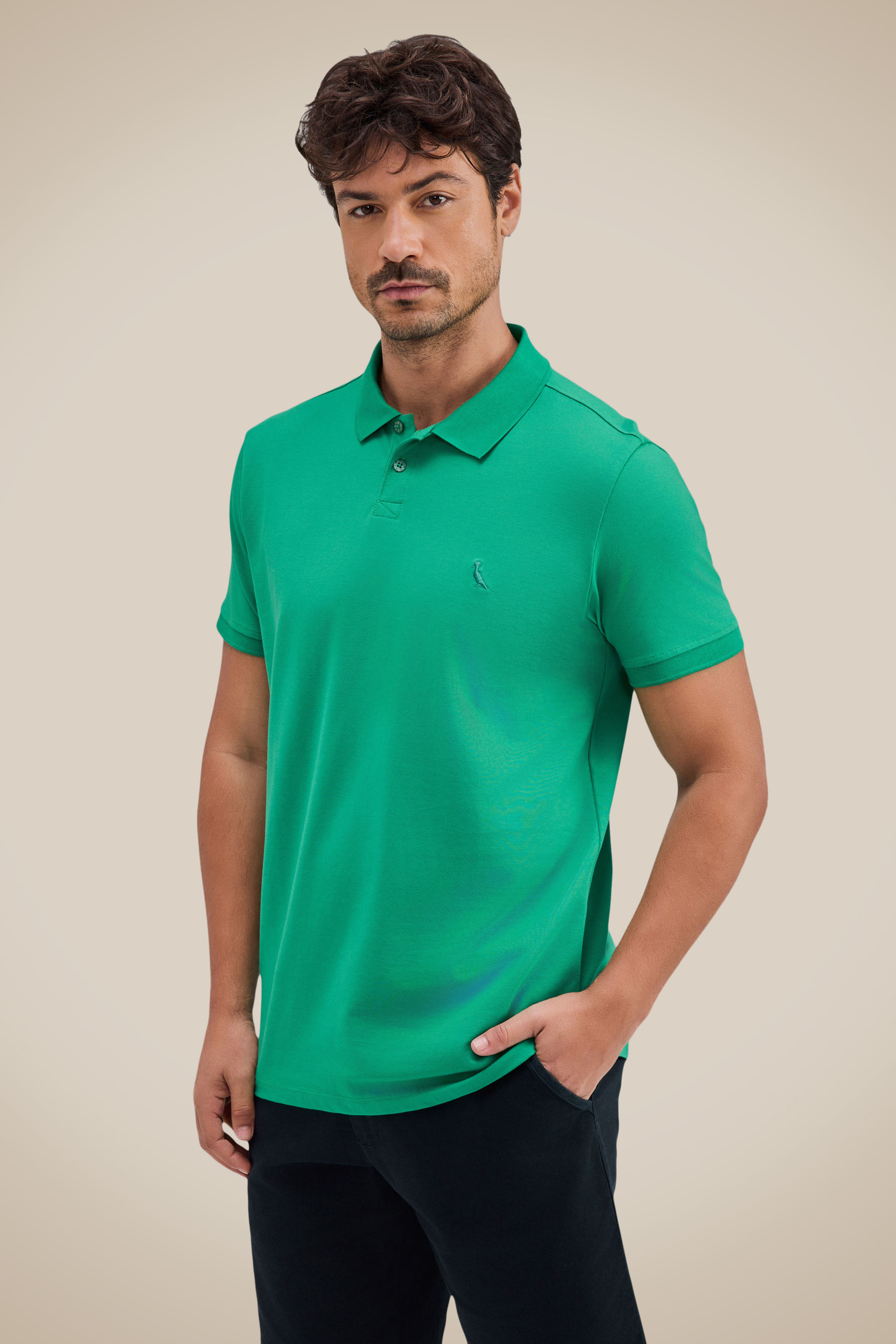 Polo Pima Piquet Elastano — Reserva