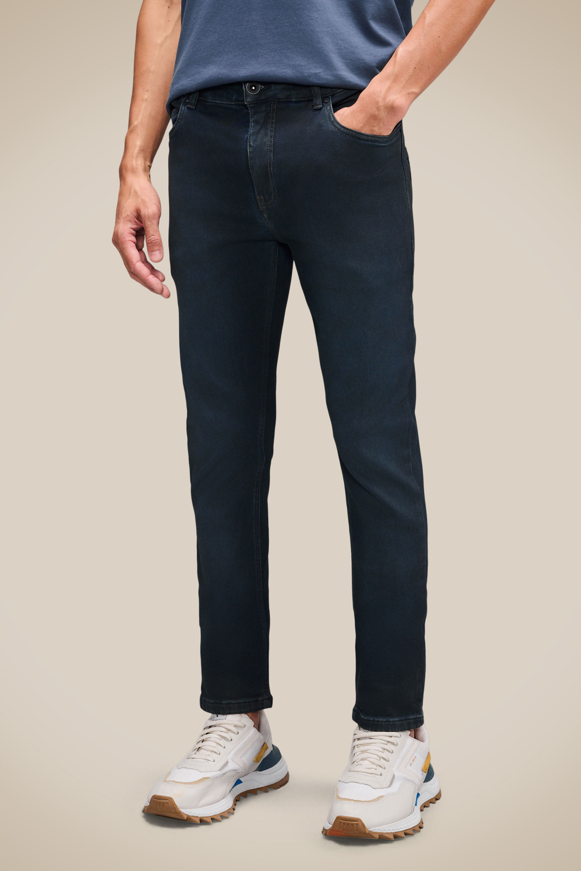 Calca Jeans Skinny Moletom Jambo - Indigo - 3g